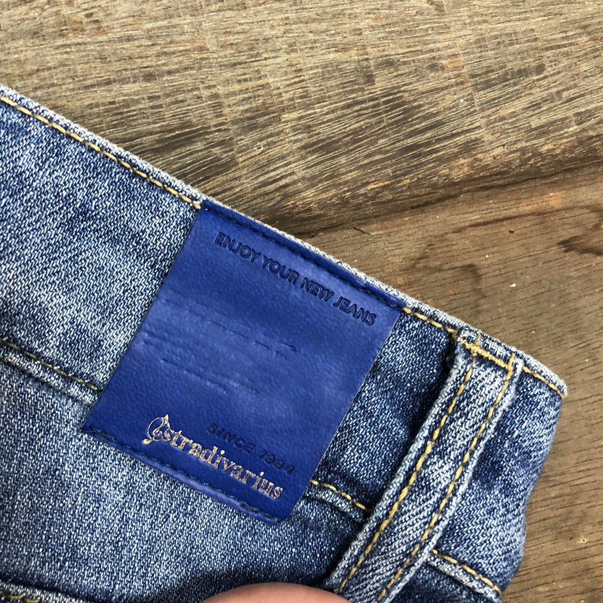 Stradivarius Stradivarius skinny Blue distressed Denim Jeans Pants #4580 Size 28" / US 6 / IT 42 - 14 Thumbnail