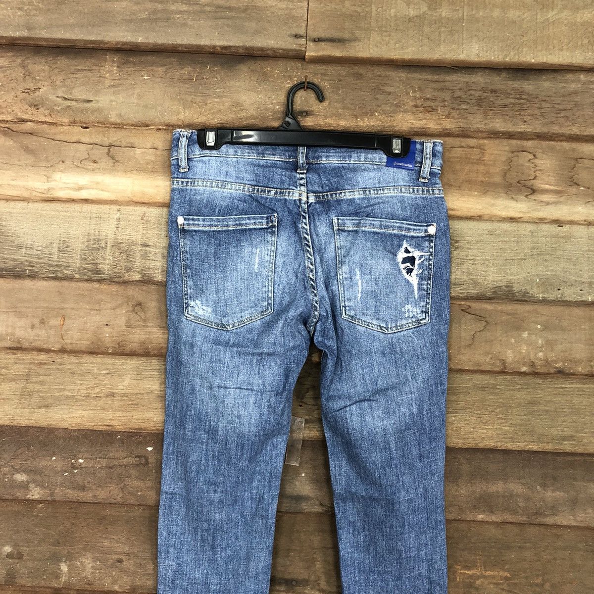 Stradivarius Stradivarius skinny Blue distressed Denim Jeans Pants #4580 Size 28" / US 6 / IT 42 - 11 Thumbnail
