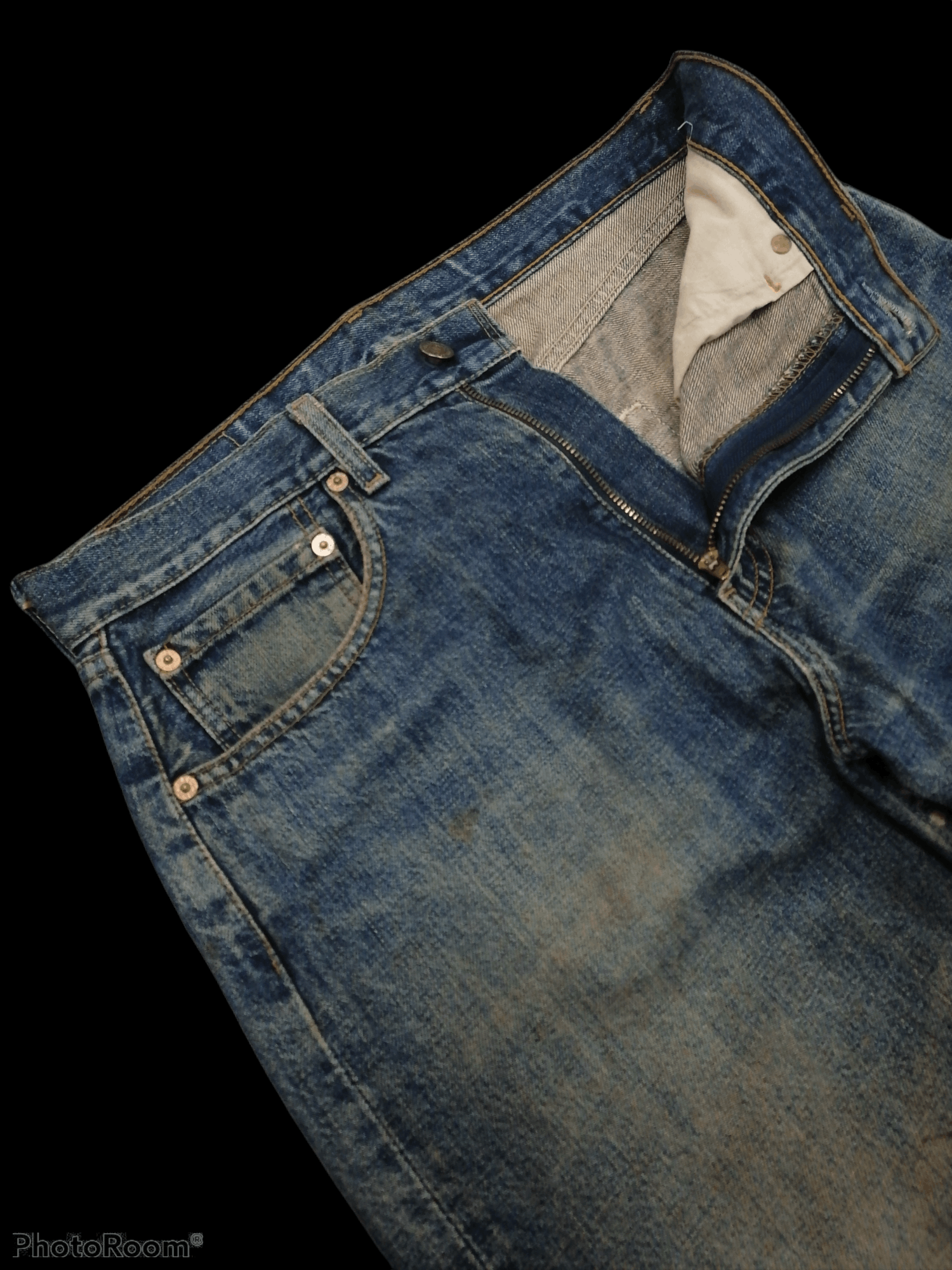 Levi's Vintage Clothing × Vintage Vintage Levi's 512 Trashed Denim Pants Size US 32 / EU 48 - 3 Thumbnail