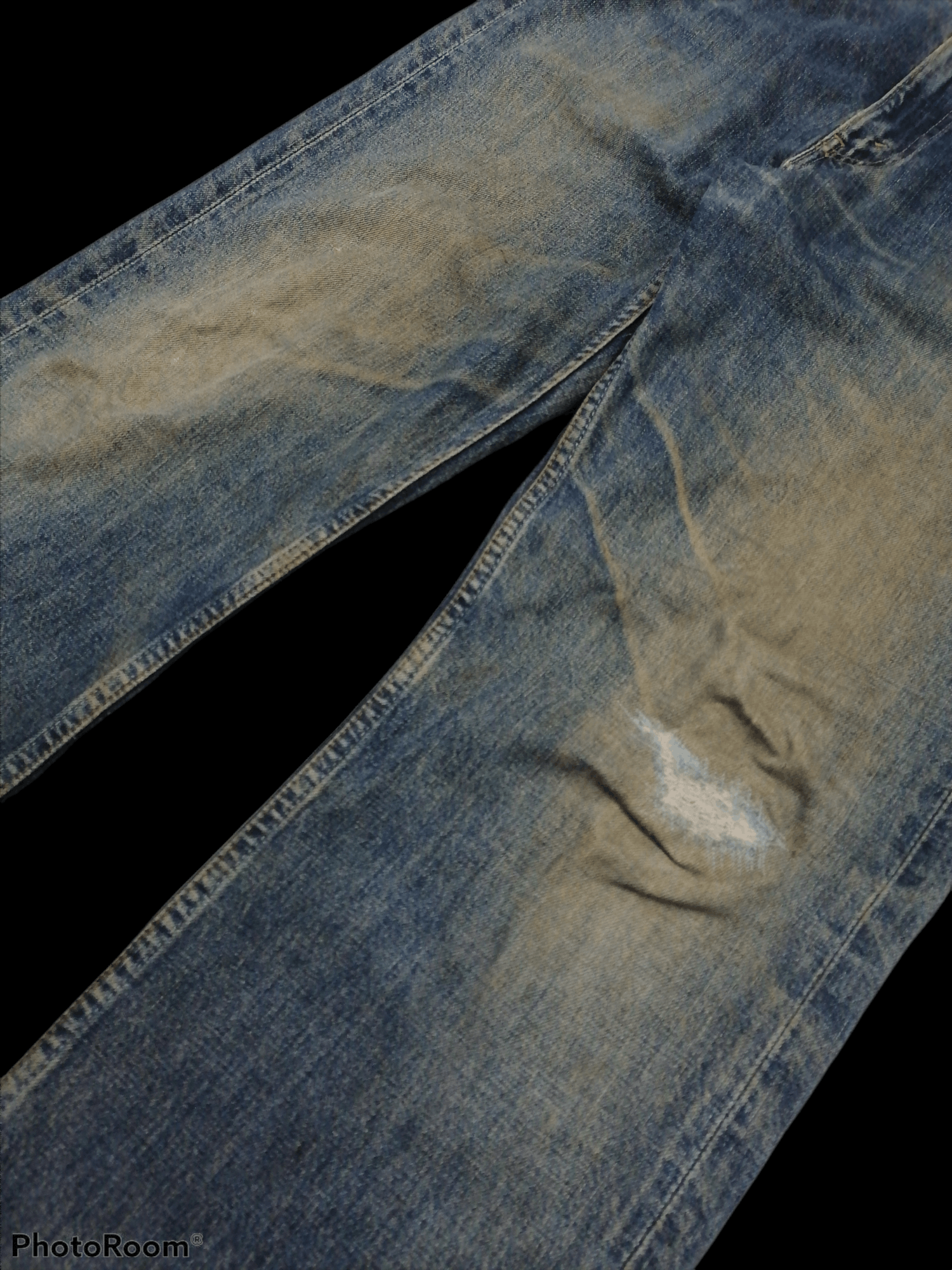 Levi's Vintage Clothing × Vintage Vintage Levi's 512 Trashed Denim Pants Size US 32 / EU 48 - 2 Thumbnail
