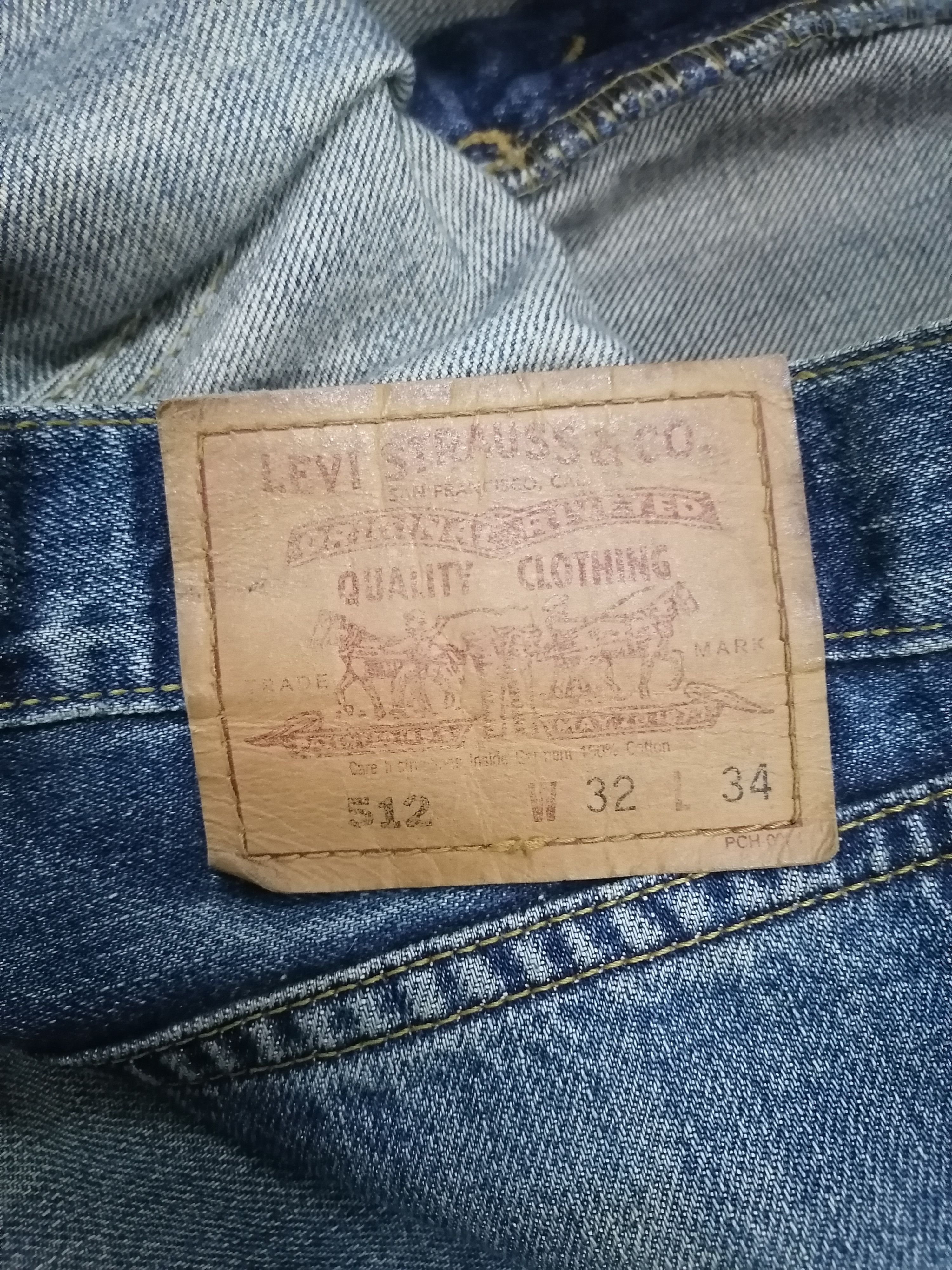 Levi's Vintage Clothing × Vintage Vintage Levi's 512 Trashed Denim Pants Size US 32 / EU 48 - 7 Thumbnail