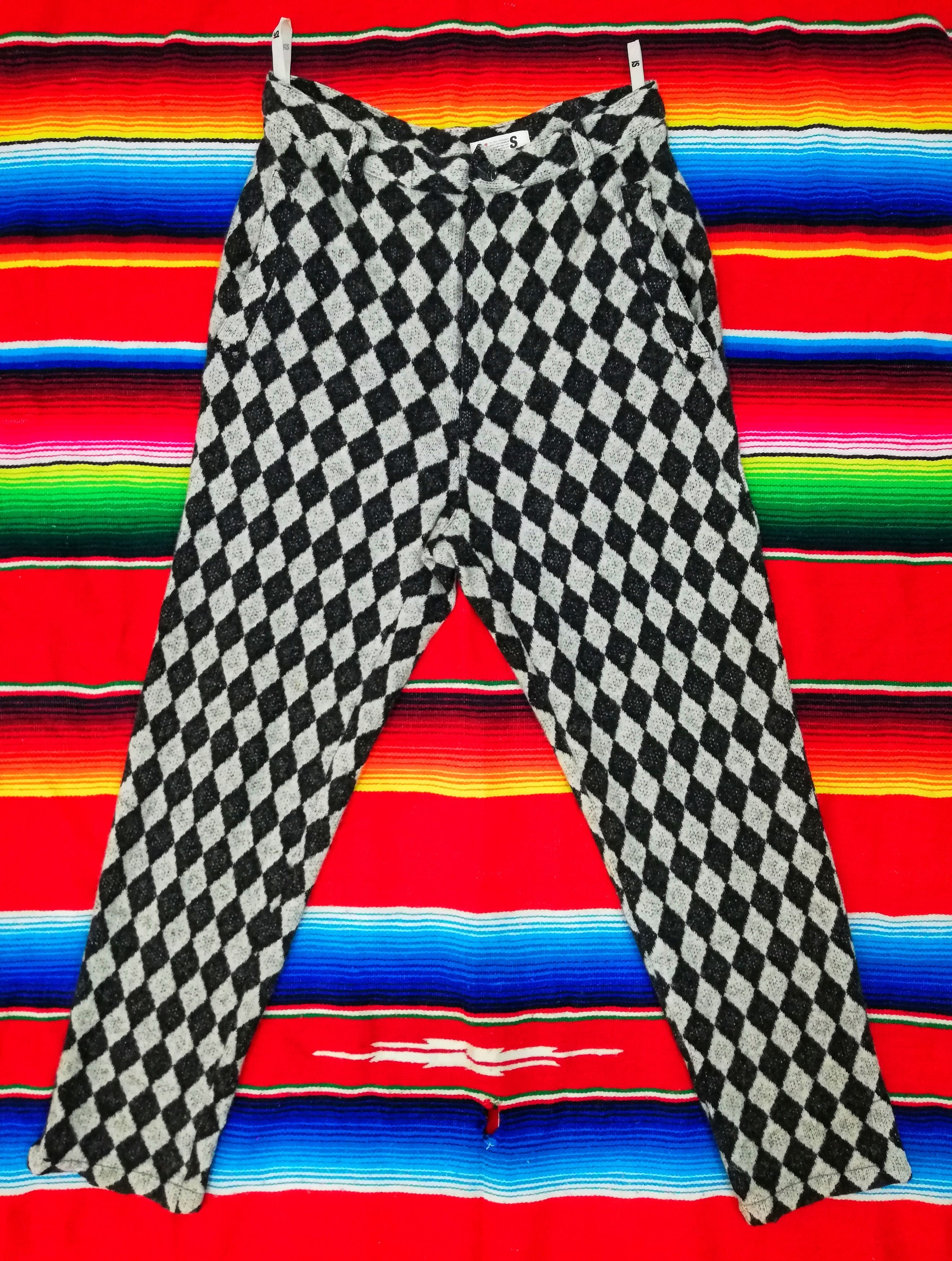 Issey Miyake 🔥80's Archival I.S Sports Wool Diamond Chekered Trousers🔥 Size US 28 / EU 44 - 1 Thumbnail