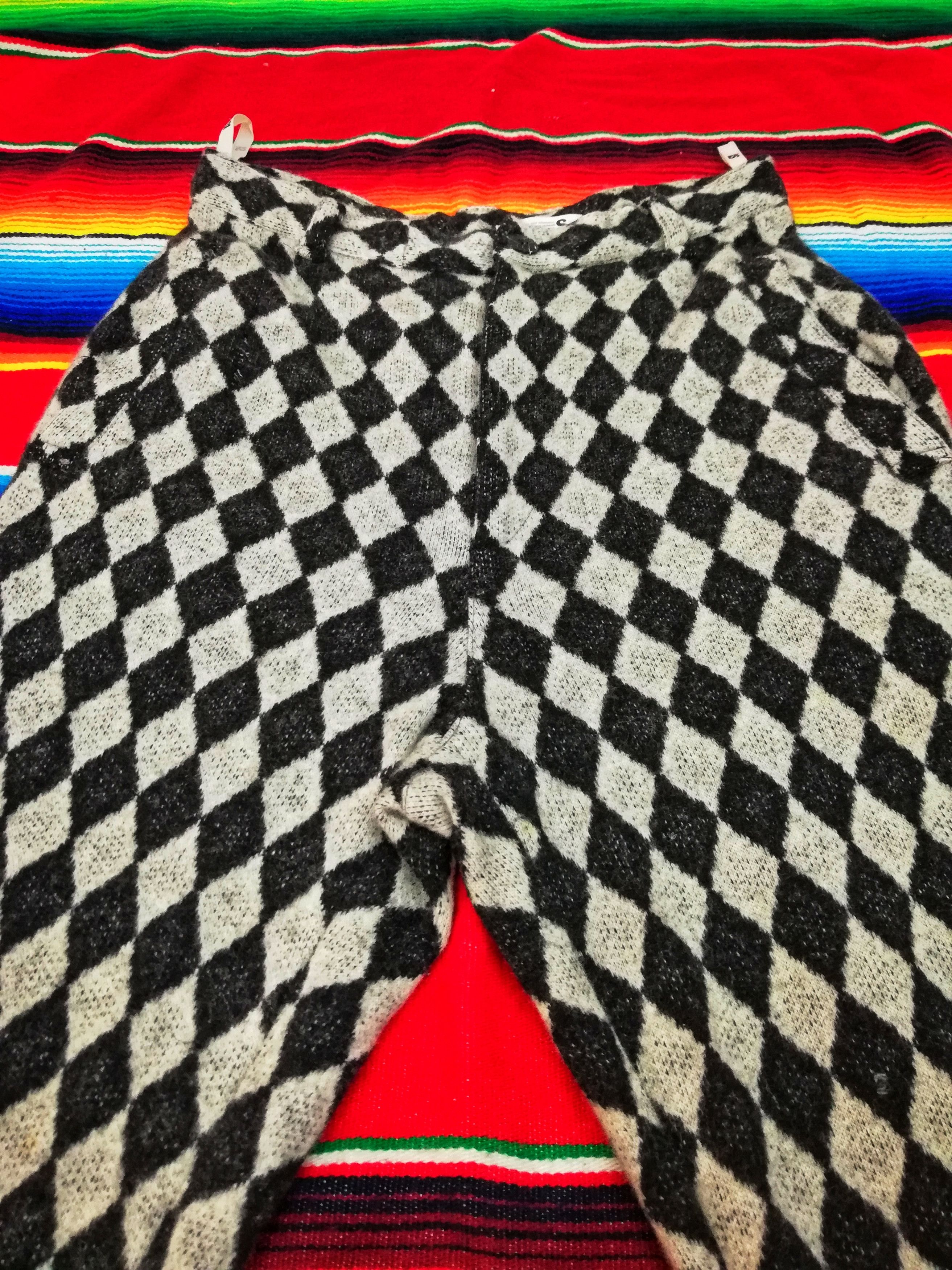 Issey Miyake 🔥80's Archival I.S Sports Wool Diamond Chekered Trousers🔥 Size US 28 / EU 44 - 6 Thumbnail