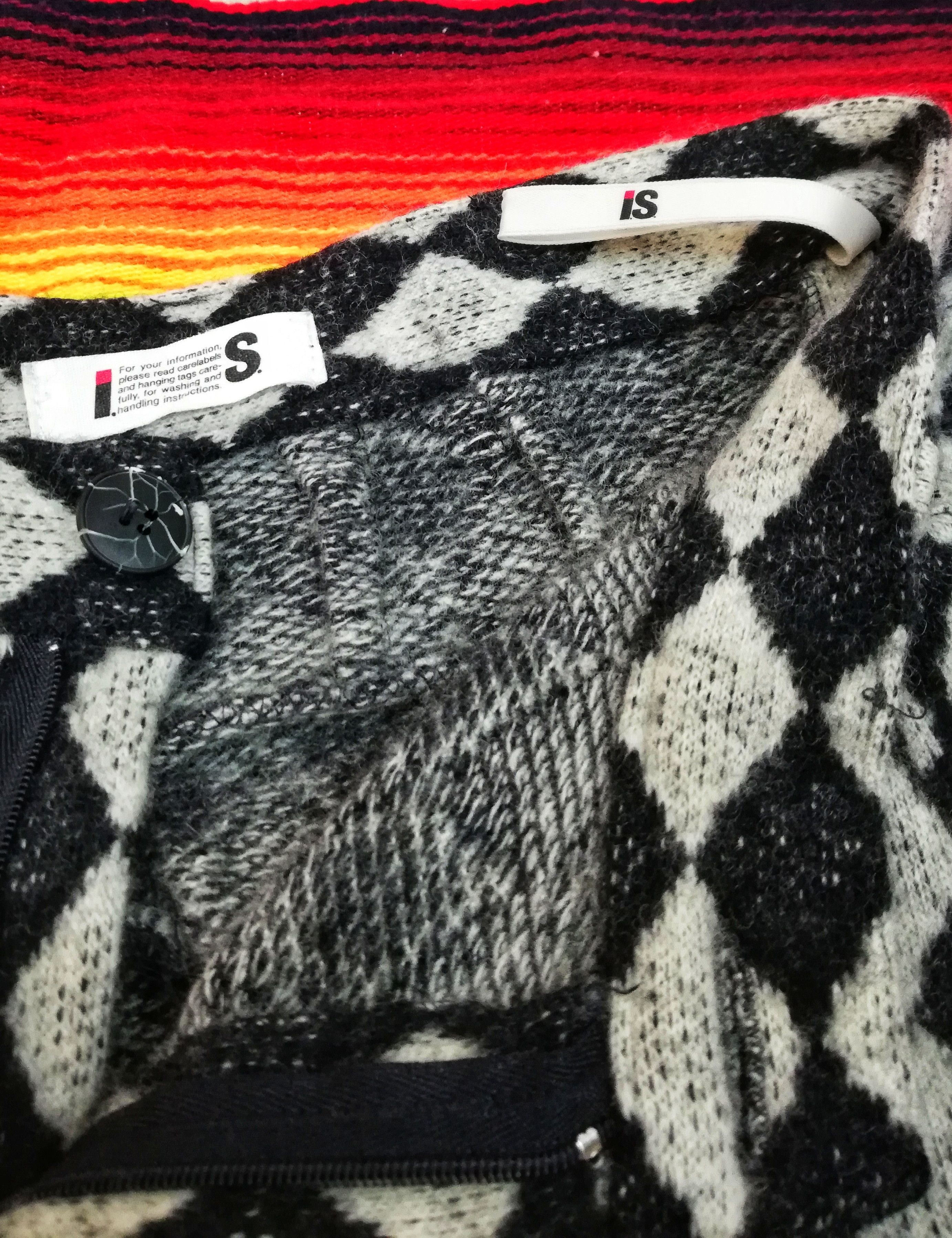Issey Miyake 🔥80's Archival I.S Sports Wool Diamond Chekered Trousers🔥 Size US 28 / EU 44 - 8 Thumbnail