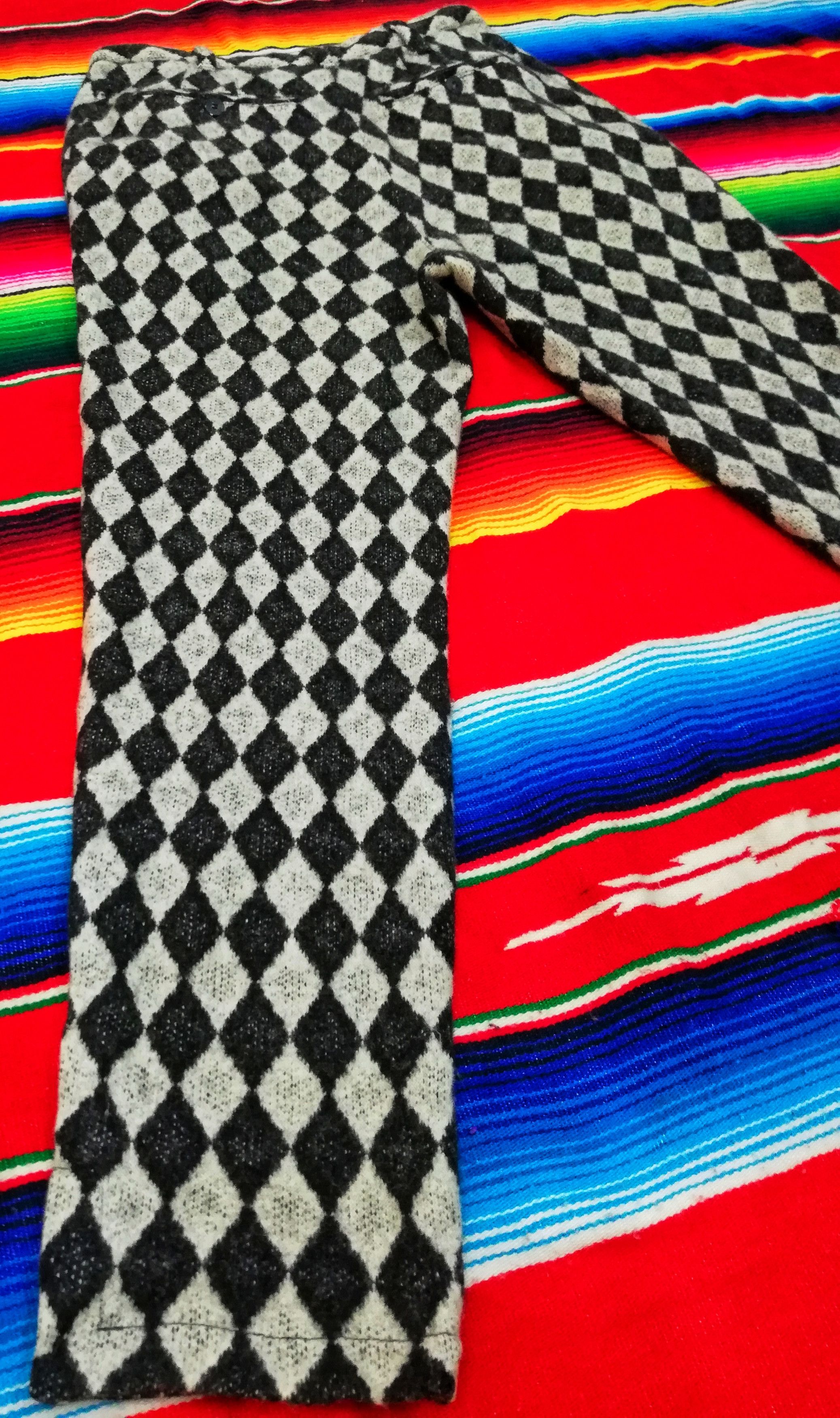 Issey Miyake 🔥80's Archival I.S Sports Wool Diamond Chekered Trousers🔥 Size US 28 / EU 44 - 14 Thumbnail