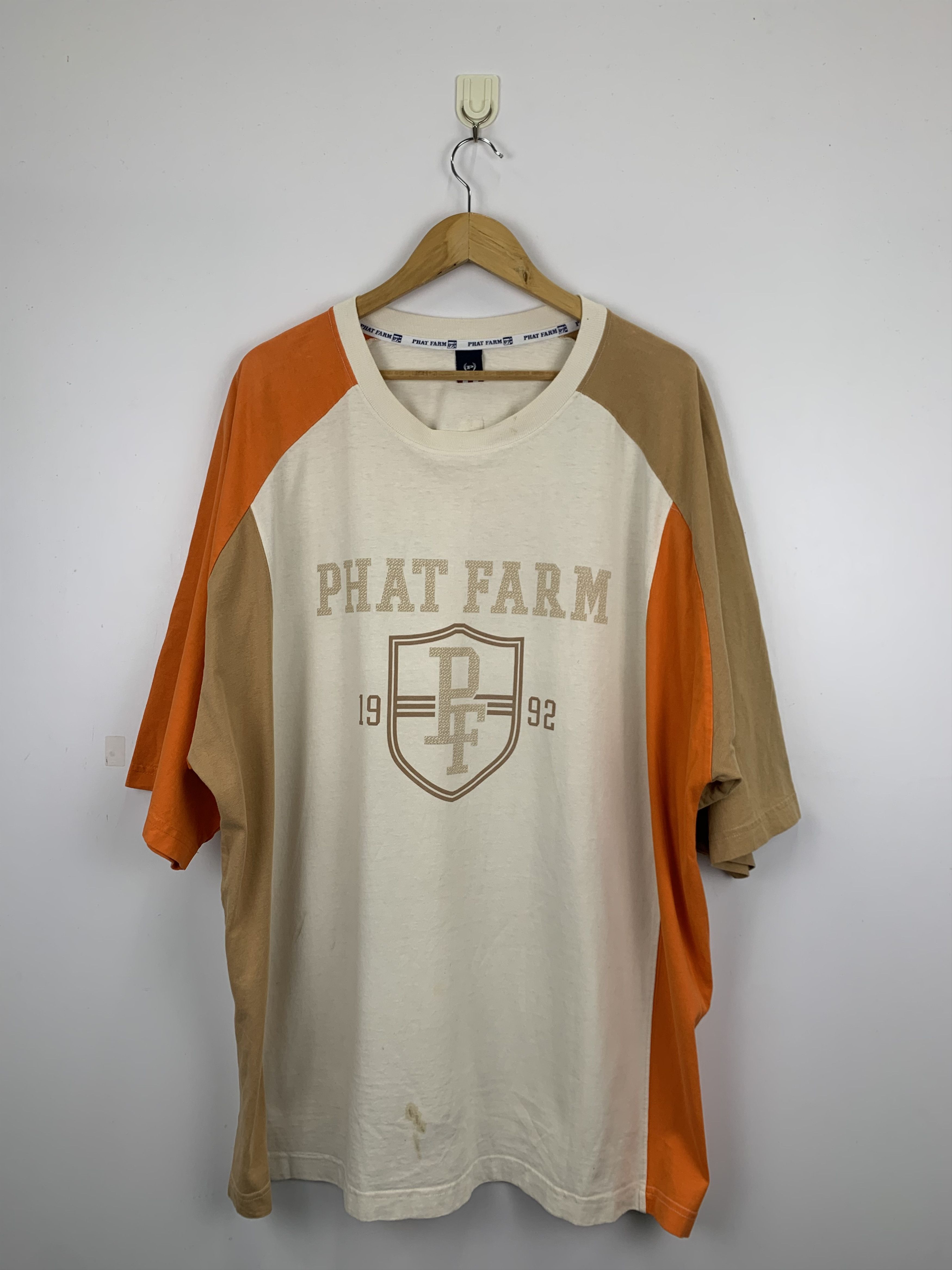 image of Phat Farm Tee in Cream, Men's (Size 2XL)