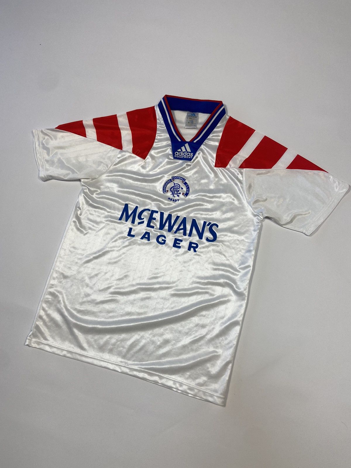 Adidas × Vintage Vintage Adidas Glasgow Rangers Soccer Jersey Blokecore Rare Size US L / EU 52-54 / 3 - 1 Thumbnail