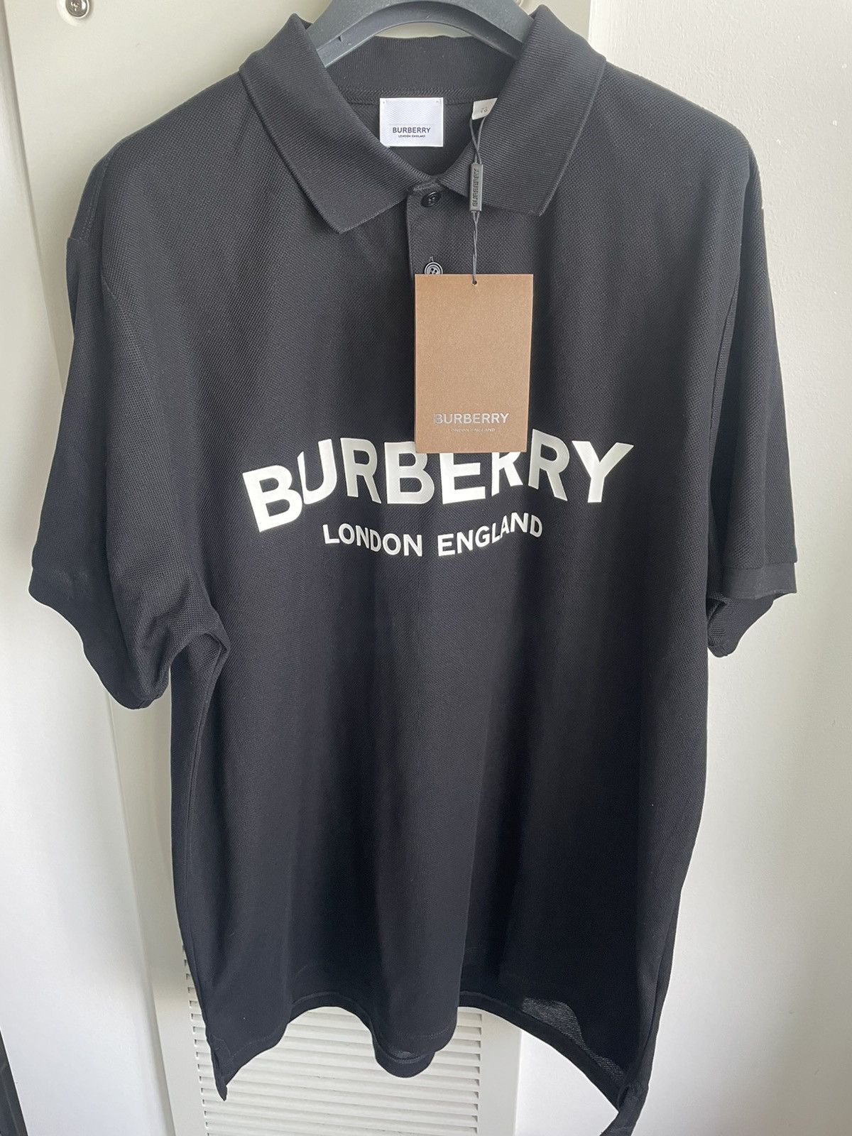 Burberry Brand New Limited Edition Iconic BBR Logo Polo Tee T-shirt Size US XL / EU 56 / 4 - 16 Thumbnail