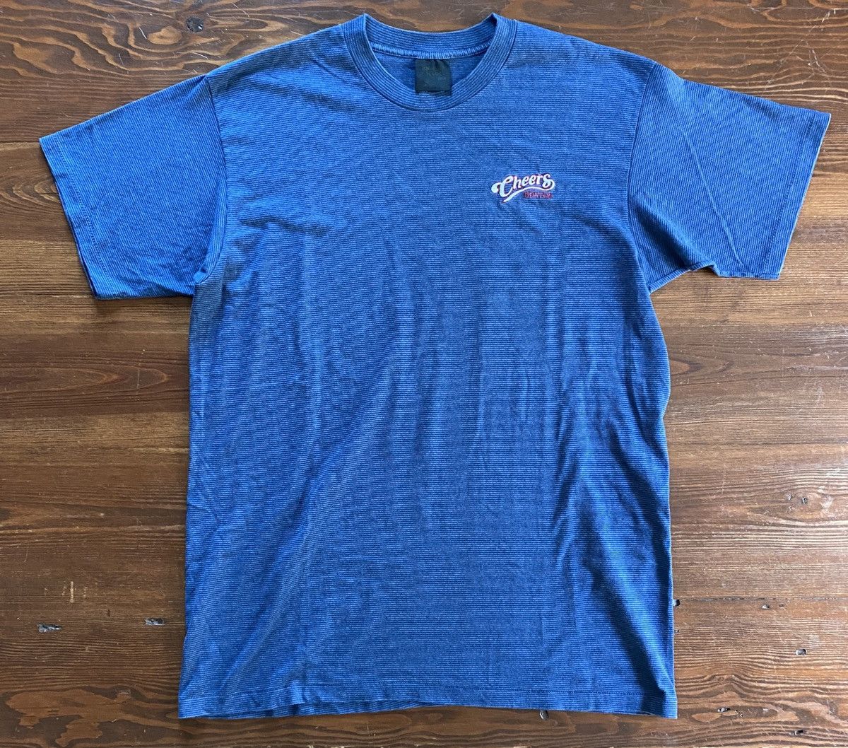 Vintage Vintage 90’s Cheers Boston Single Stitch Striped Tee Size US XL / EU 56 / 4 - 2 Thumbnail