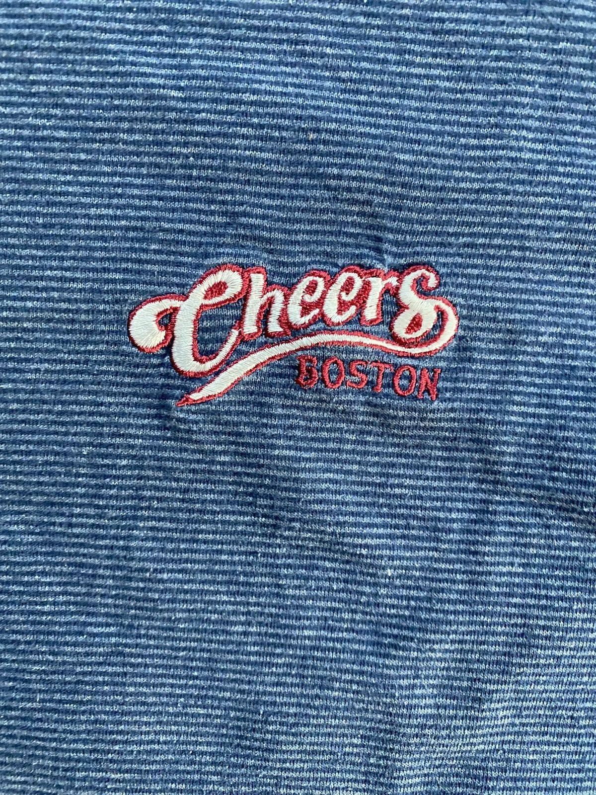 Vintage Vintage 90’s Cheers Boston Single Stitch Striped Tee Size US XL / EU 56 / 4 - 3 Thumbnail