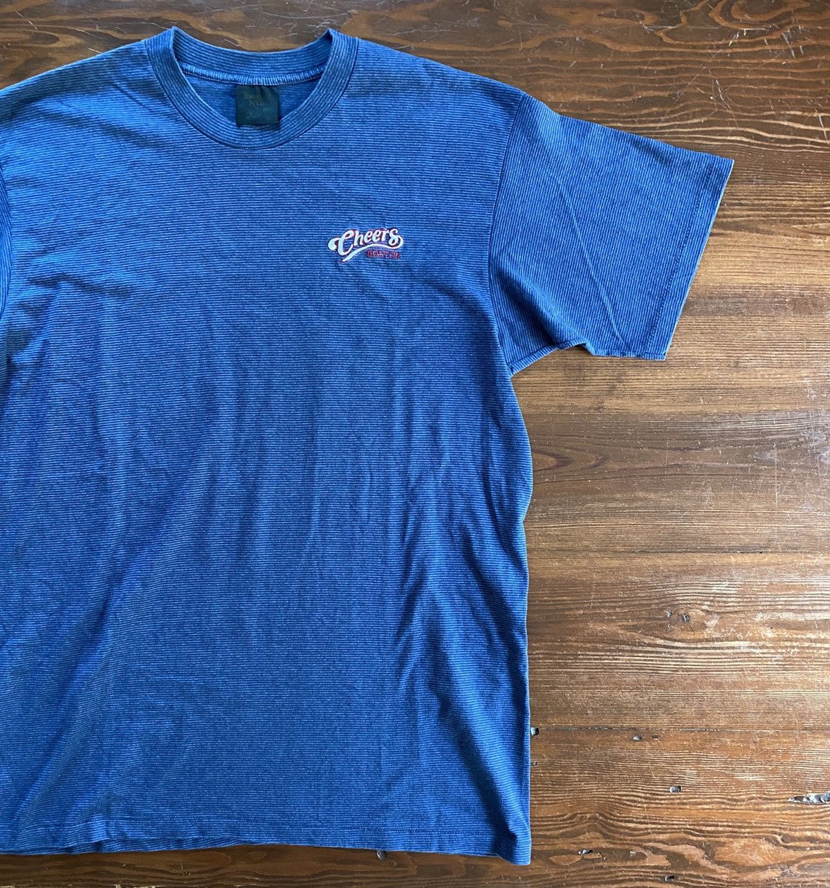 Vintage Vintage 90’s Cheers Boston Single Stitch Striped Tee Size US XL / EU 56 / 4 - 1 Thumbnail
