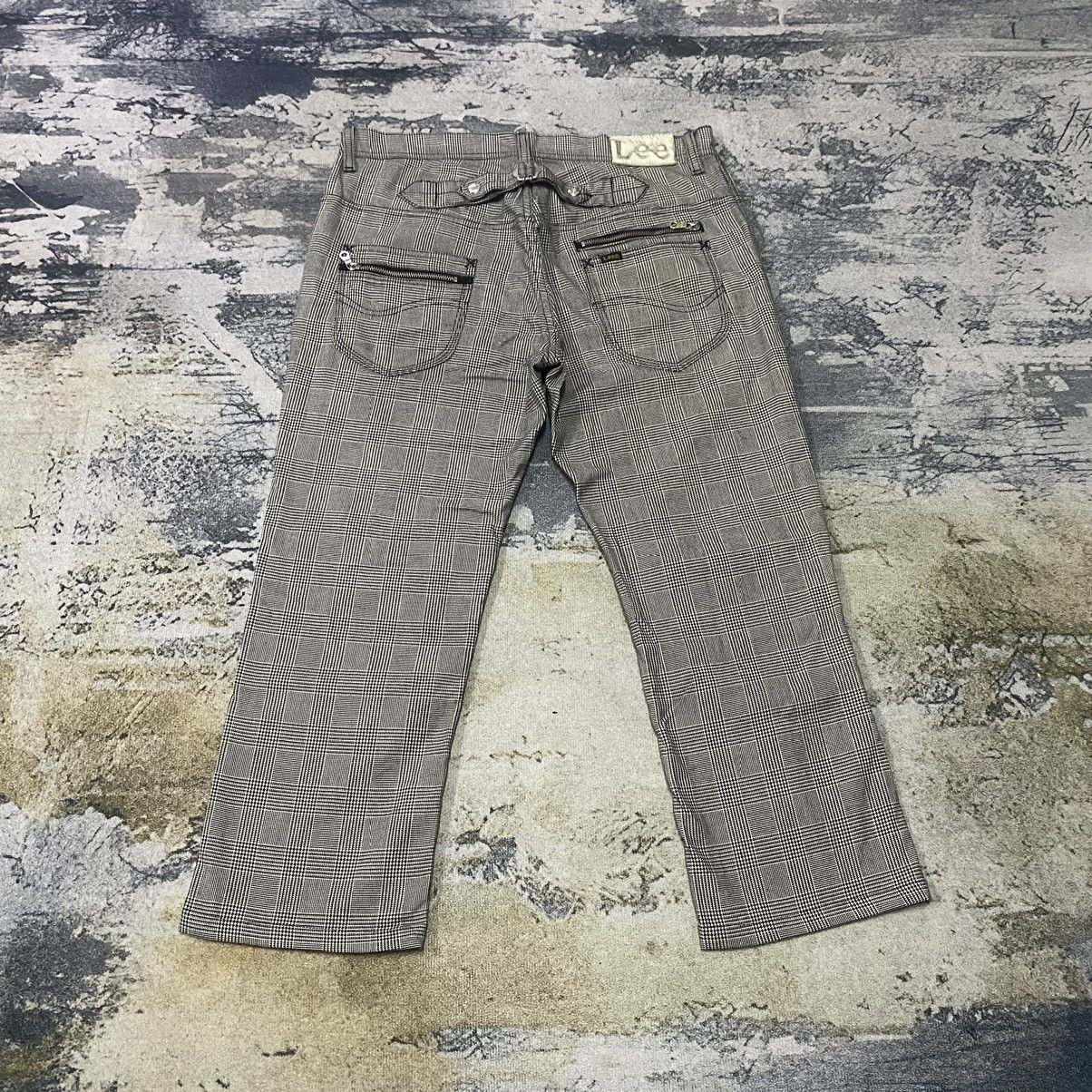 Japanese Brand × Lee Vintage Japanese Lee Chekered Belt Buckle Flare Trouser Pant Size US 35 - 2 Thumbnail