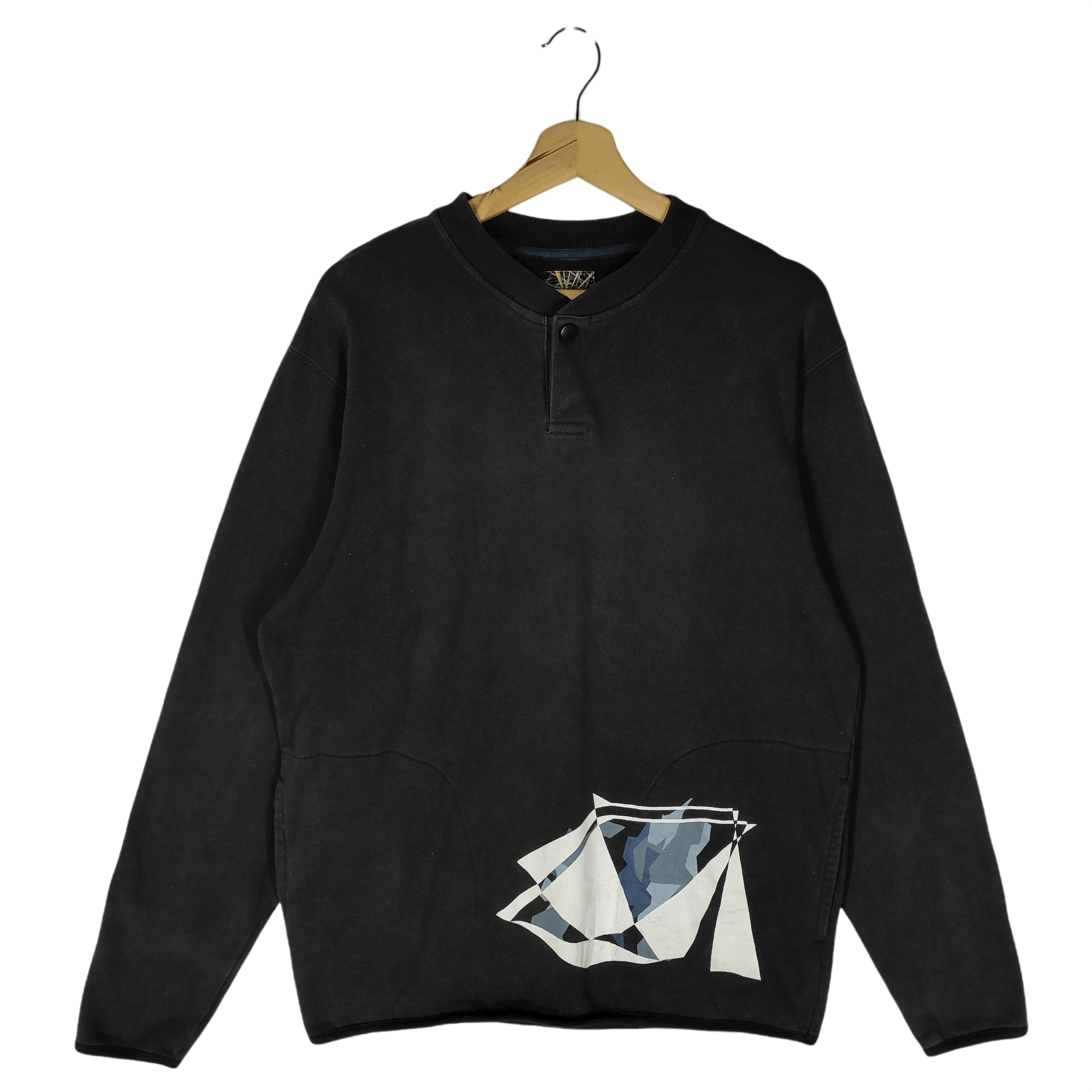 image of Vintage Right-On Sweaters in Black, Men's (Size Medium)