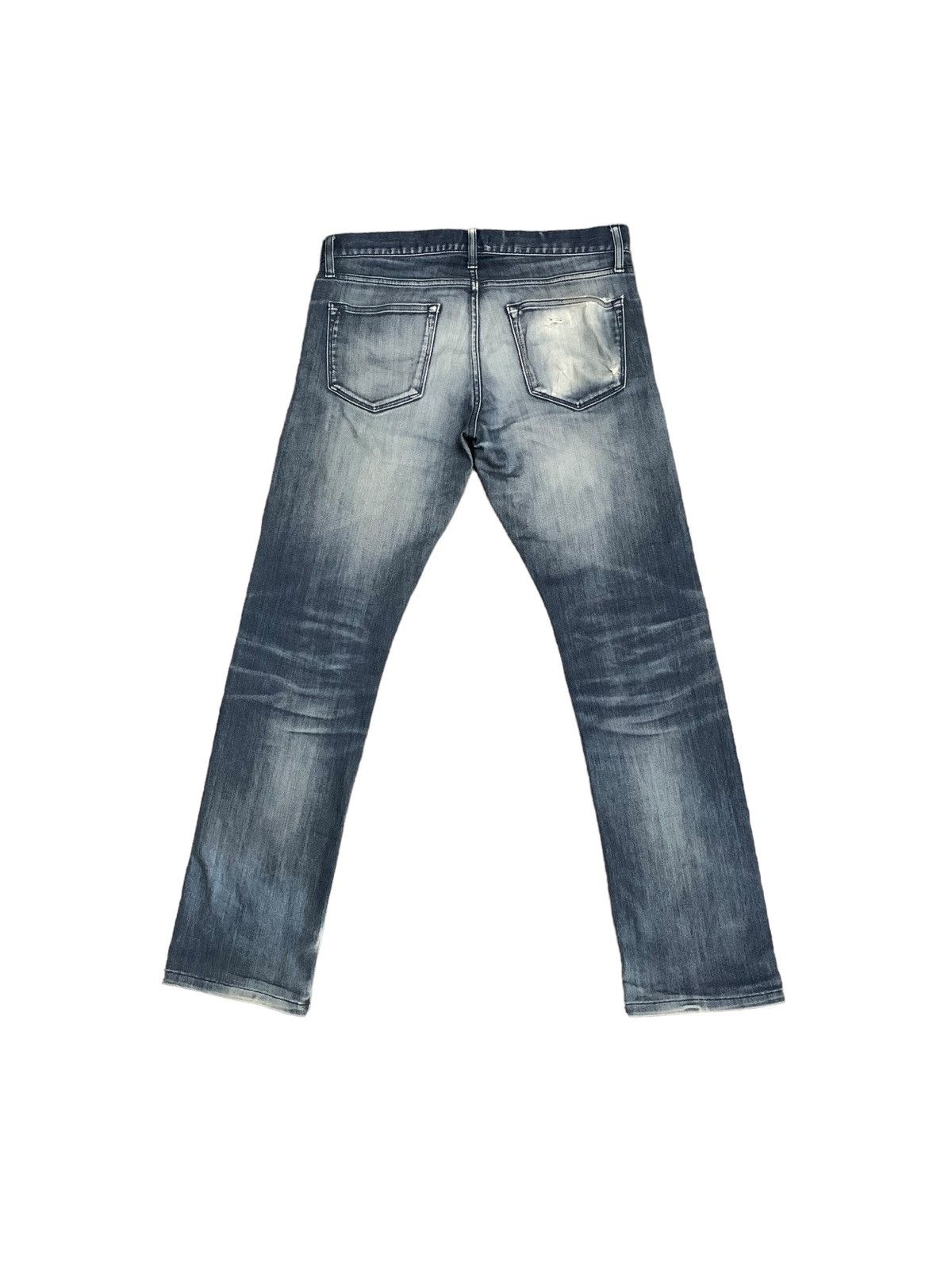 Jun Takahashi × Uniqlo Uniqlo Jun Takashi Blue Mud Wash Jeans Size US 31 - 2 Thumbnail
