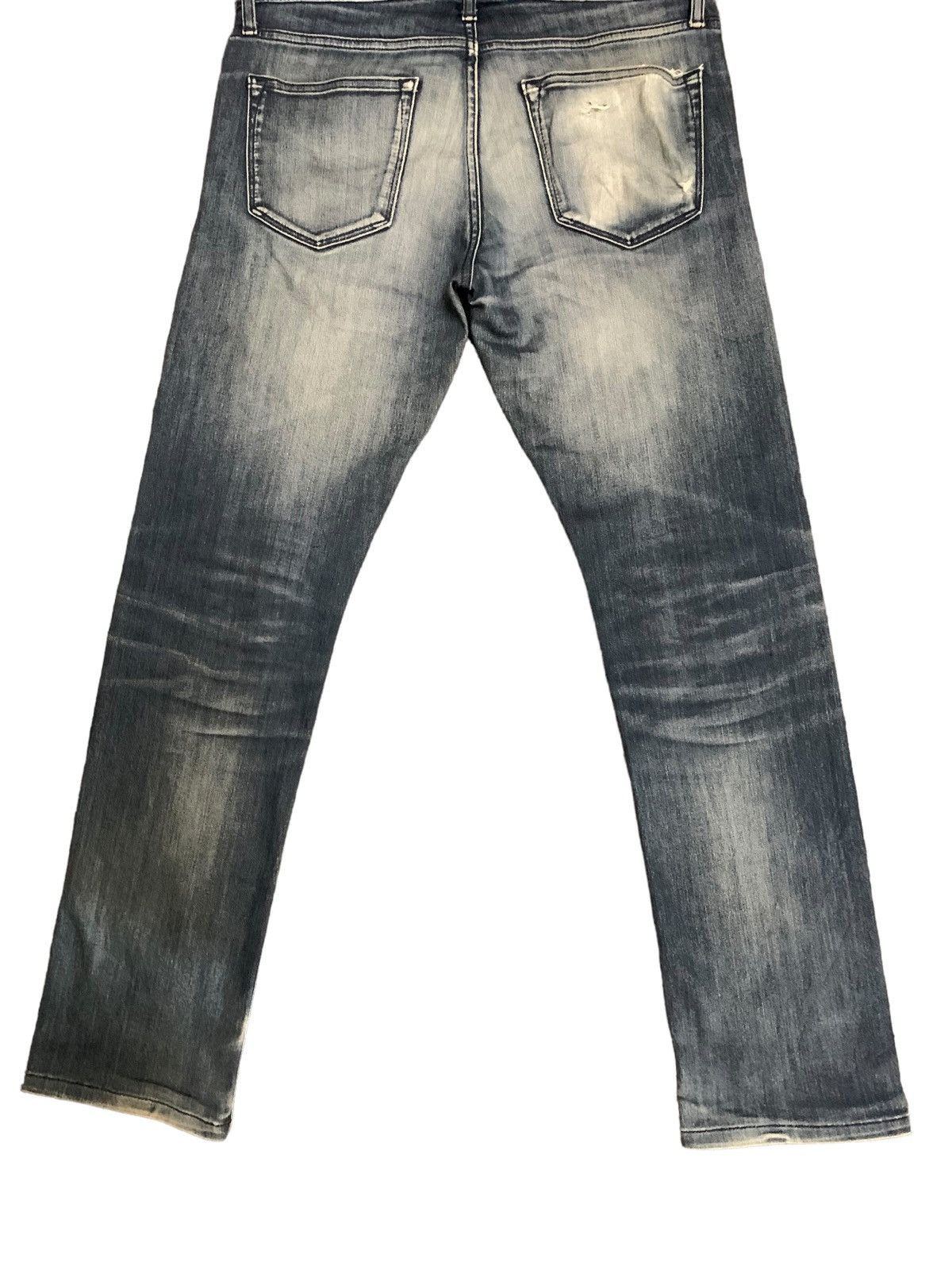 Jun Takahashi × Uniqlo Uniqlo Jun Takashi Blue Mud Wash Jeans Size US 31 - 7 Thumbnail