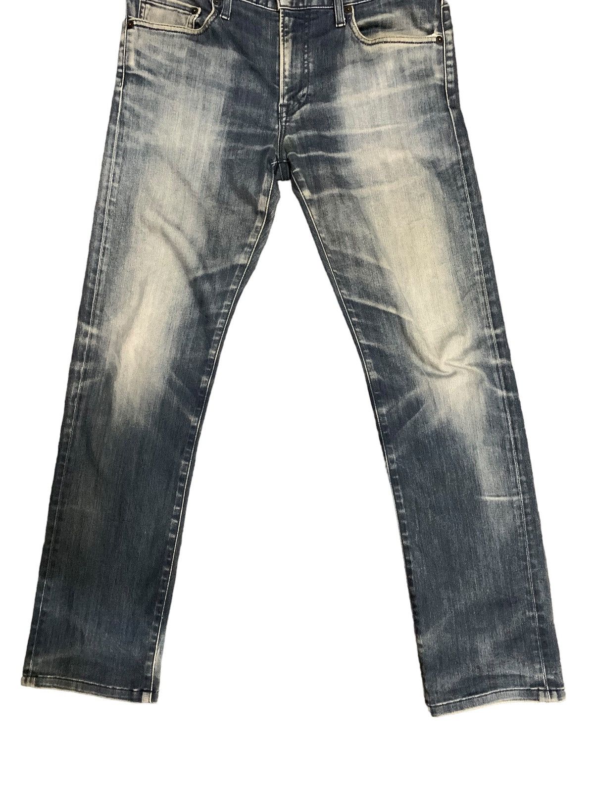 Jun Takahashi × Uniqlo Uniqlo Jun Takashi Blue Mud Wash Jeans Size US 31 - 5 Thumbnail
