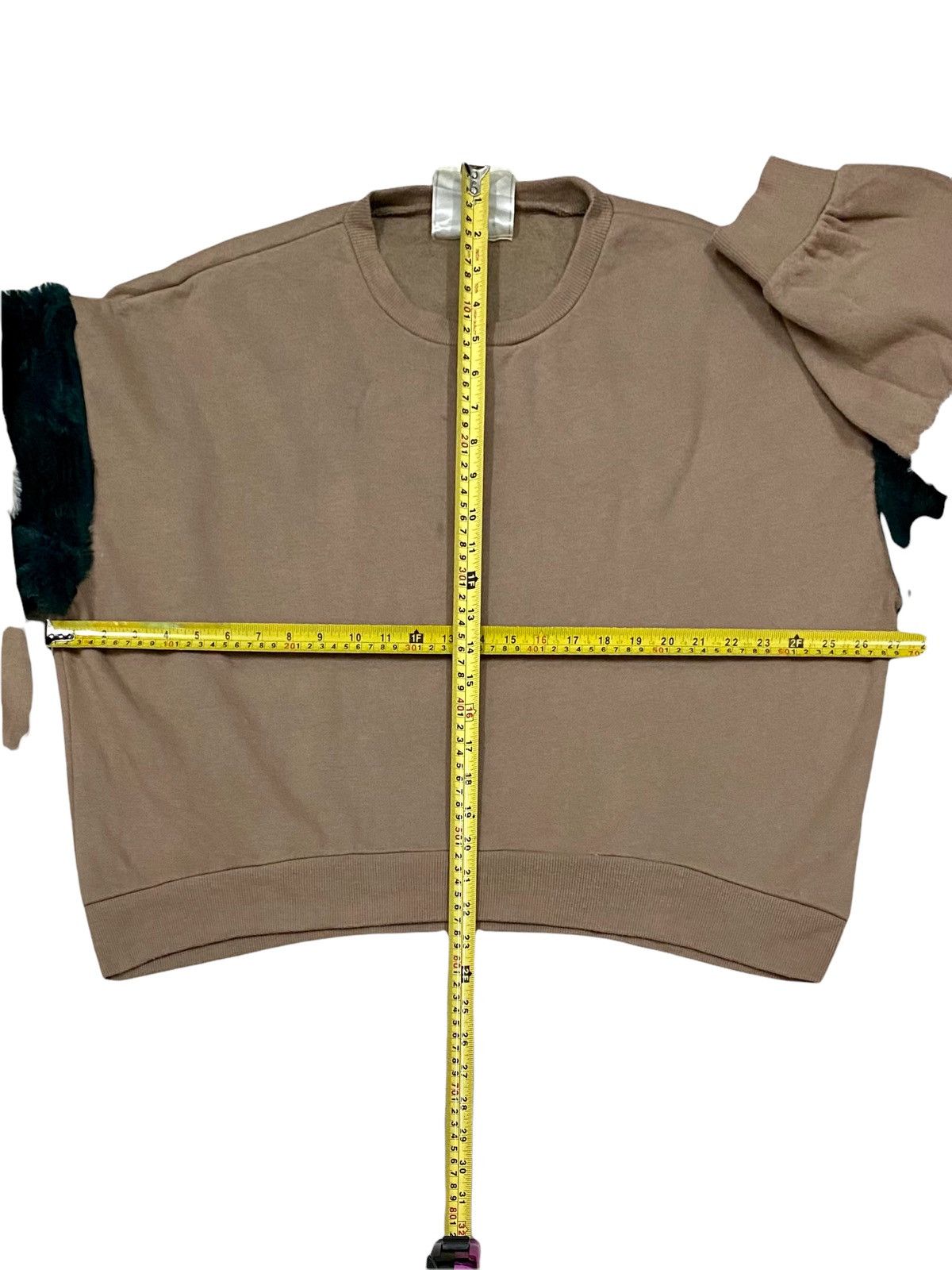 Homespun Knitwear × Japanese Brand OVERSIZES URBANITY (UB) CROPPED TOP FLEECE FUR SWEATSHIRT Size XL / US 12-14 / IT 48-50 - 16 Thumbnail