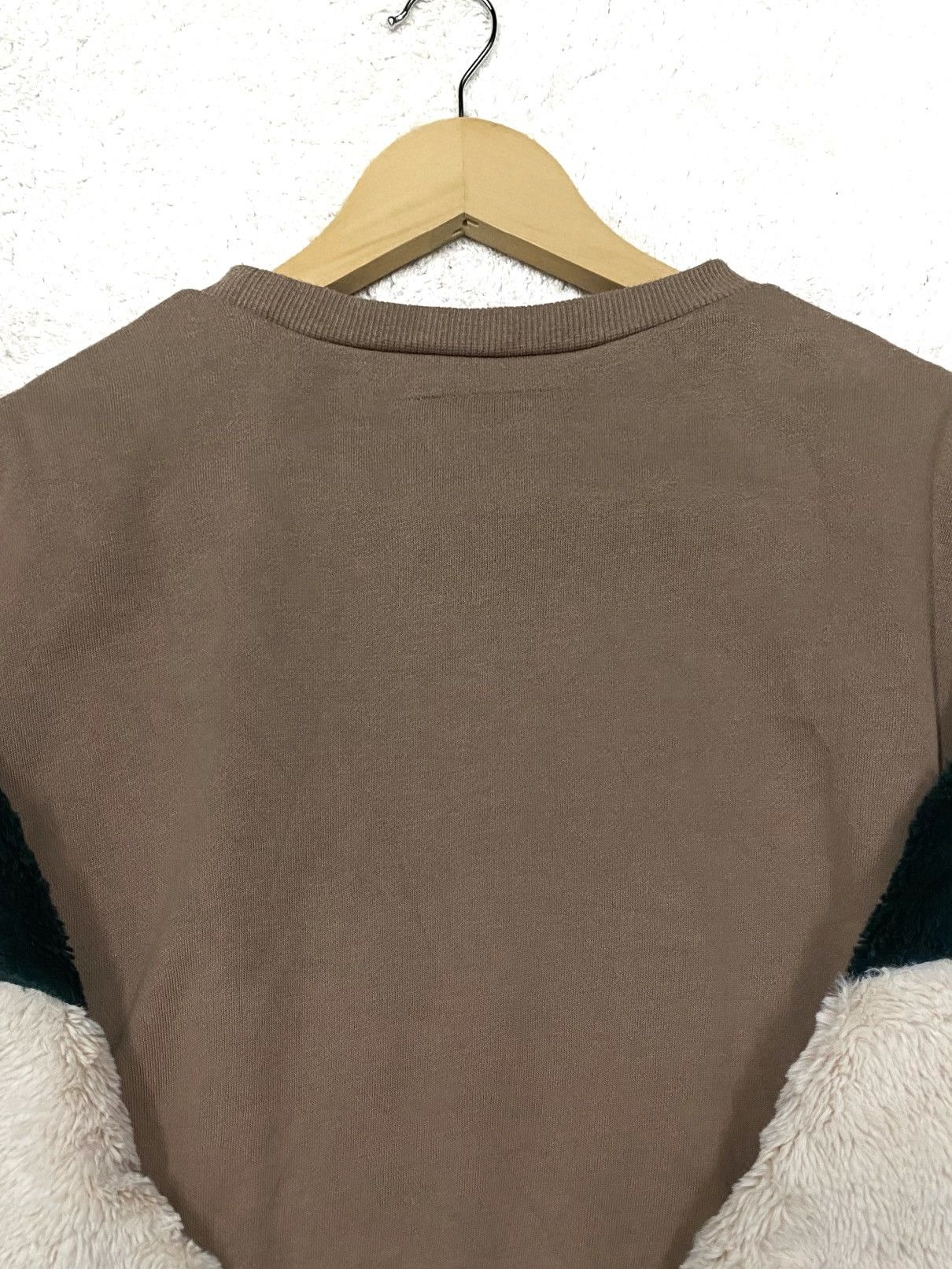 Homespun Knitwear × Japanese Brand OVERSIZES URBANITY (UB) CROPPED TOP FLEECE FUR SWEATSHIRT Size XL / US 12-14 / IT 48-50 - 10 Thumbnail
