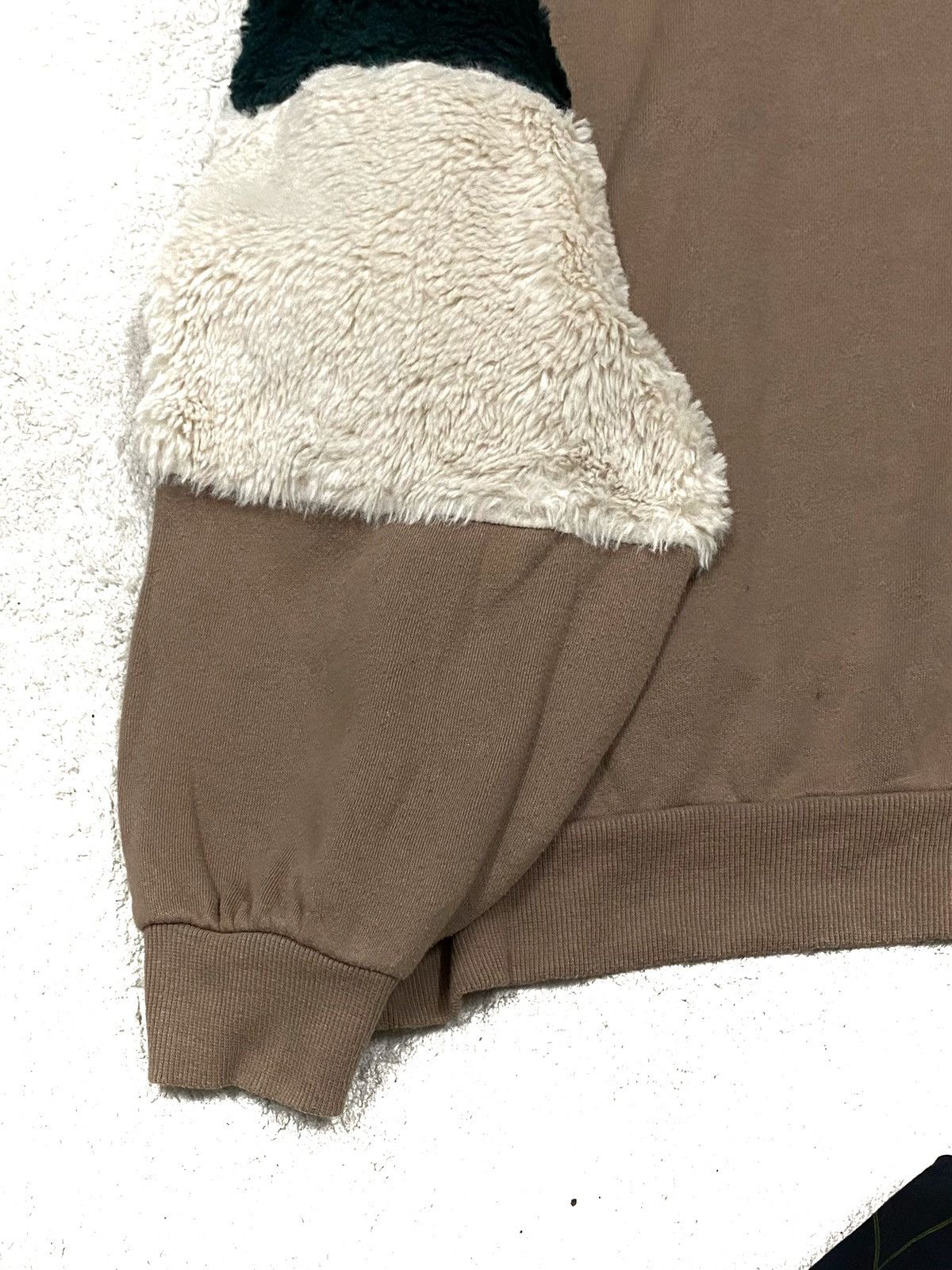 Homespun Knitwear × Japanese Brand OVERSIZES URBANITY (UB) CROPPED TOP FLEECE FUR SWEATSHIRT Size XL / US 12-14 / IT 48-50 - 12 Thumbnail