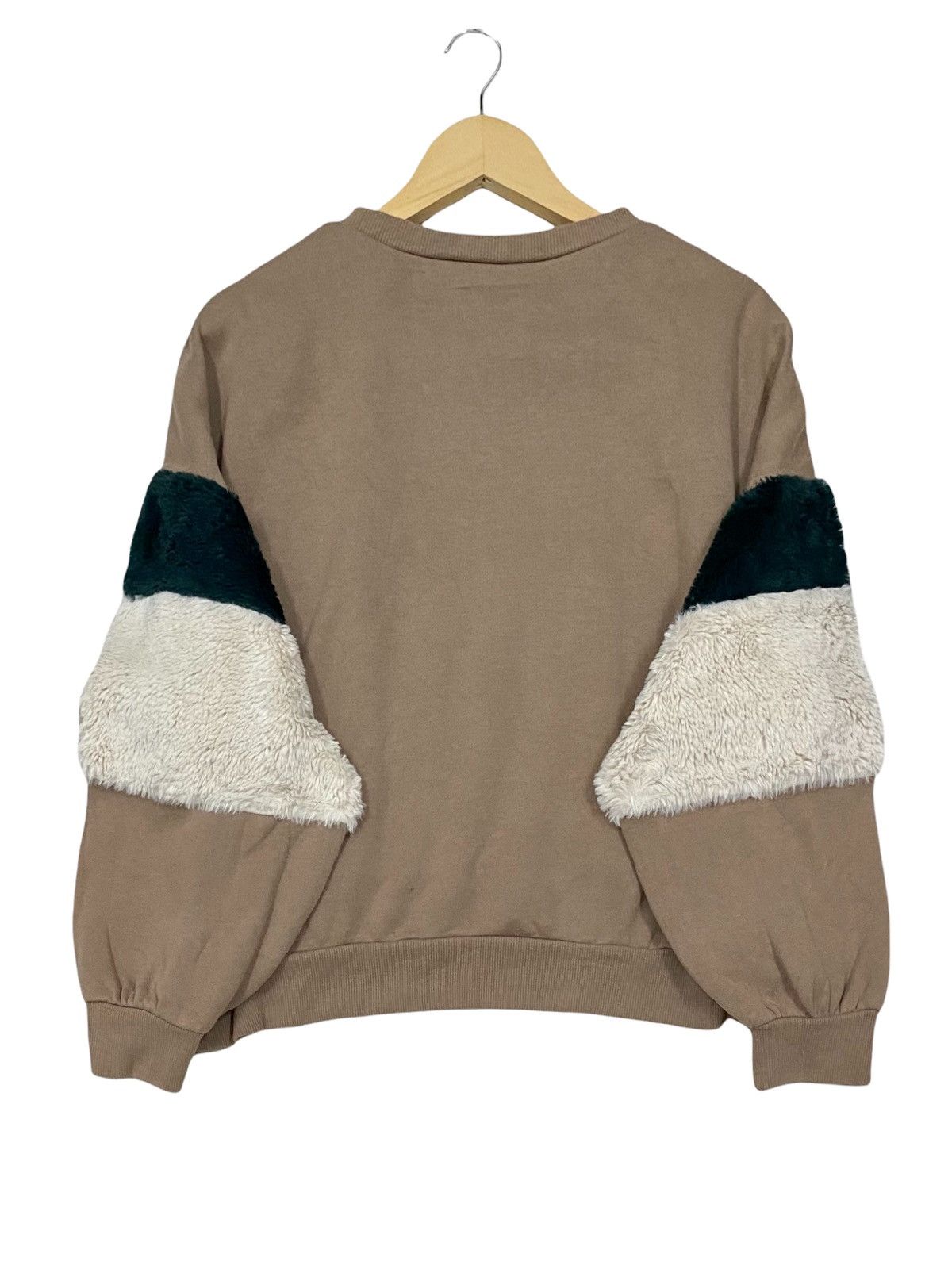 Homespun Knitwear × Japanese Brand OVERSIZES URBANITY (UB) CROPPED TOP FLEECE FUR SWEATSHIRT Size XL / US 12-14 / IT 48-50 - 2 Thumbnail