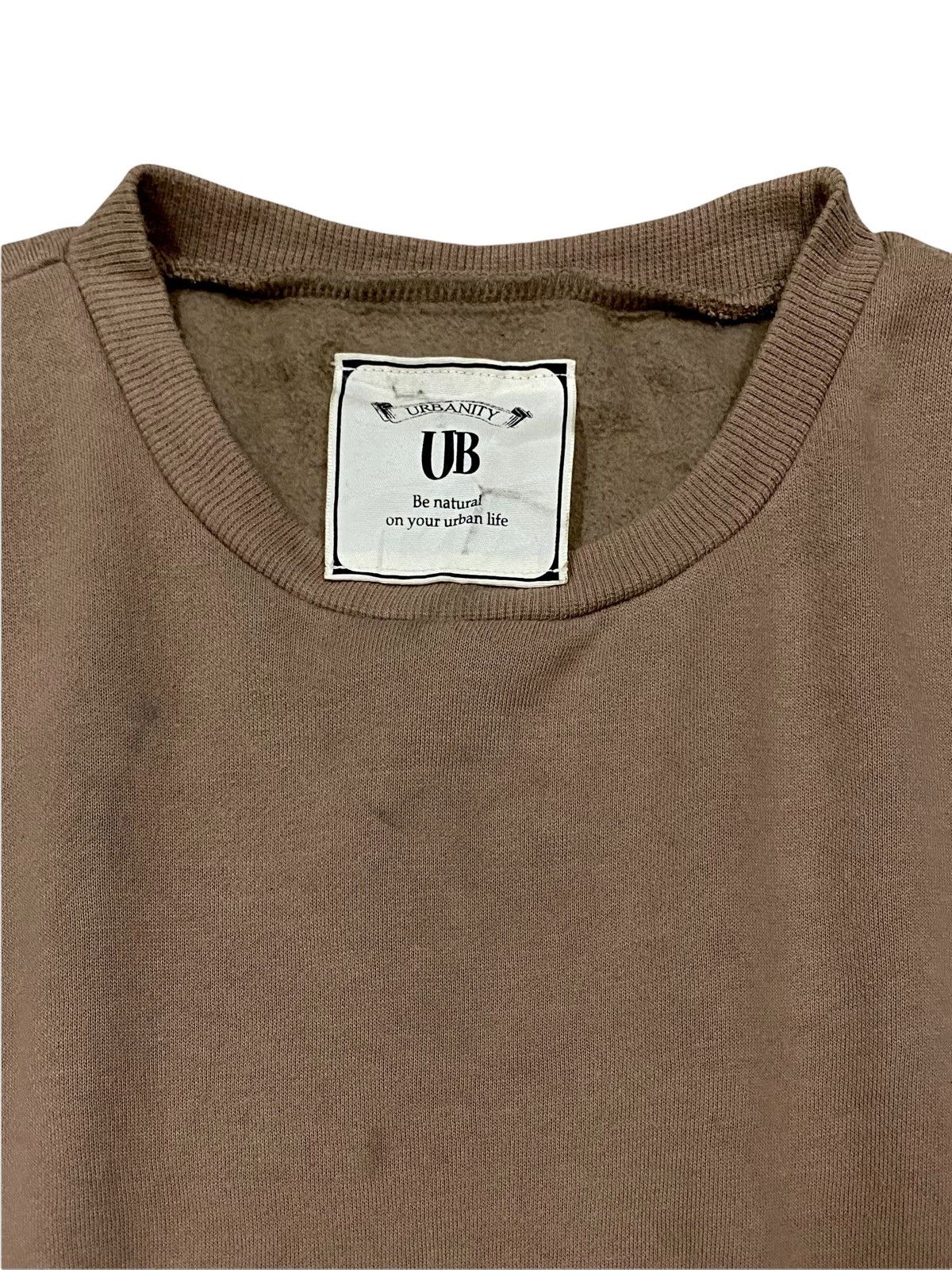 Homespun Knitwear × Japanese Brand OVERSIZES URBANITY (UB) CROPPED TOP FLEECE FUR SWEATSHIRT Size XL / US 12-14 / IT 48-50 - 5 Thumbnail