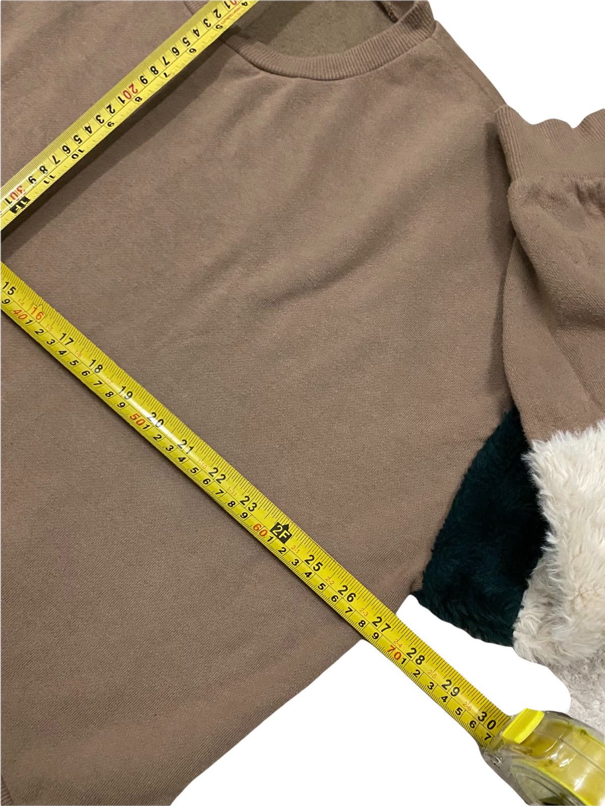 Homespun Knitwear × Japanese Brand OVERSIZES URBANITY (UB) CROPPED TOP FLEECE FUR SWEATSHIRT Size XL / US 12-14 / IT 48-50 - 18 Thumbnail
