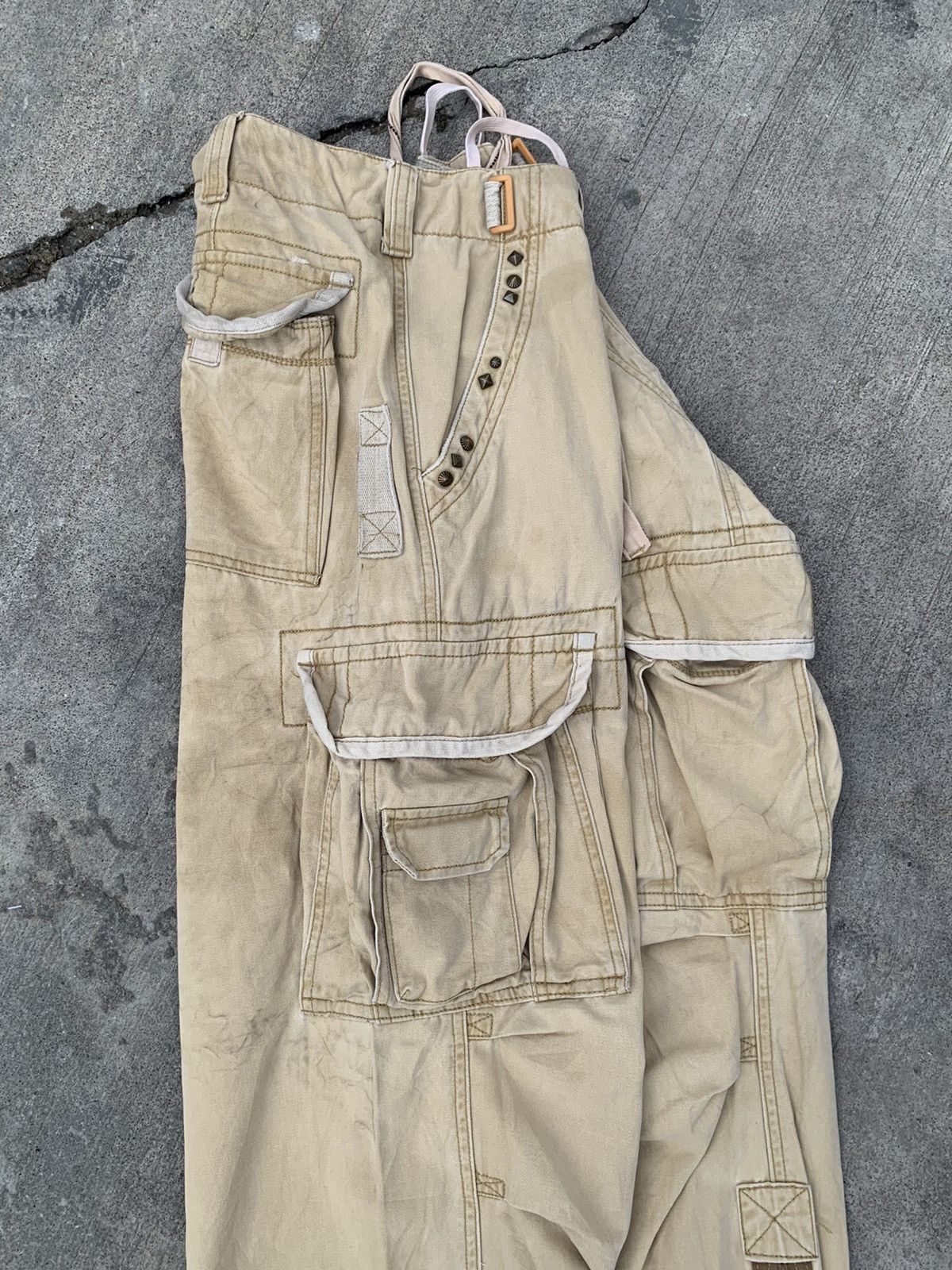 Japanese Brand Tom & ashley tactical multipocket bondage cargo zipper pants Size US 34 / EU 50 - 5 Thumbnail