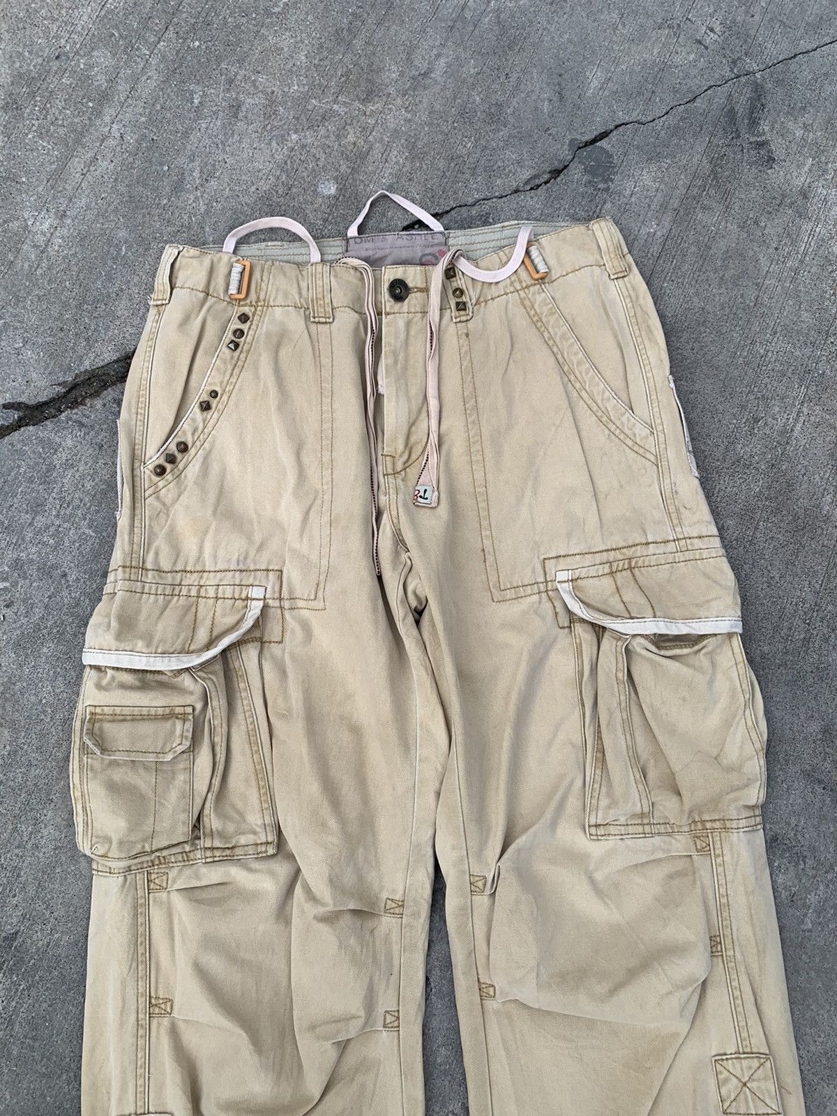 Japanese Brand Tom & ashley tactical multipocket bondage cargo zipper pants Size US 34 / EU 50 - 3 Thumbnail