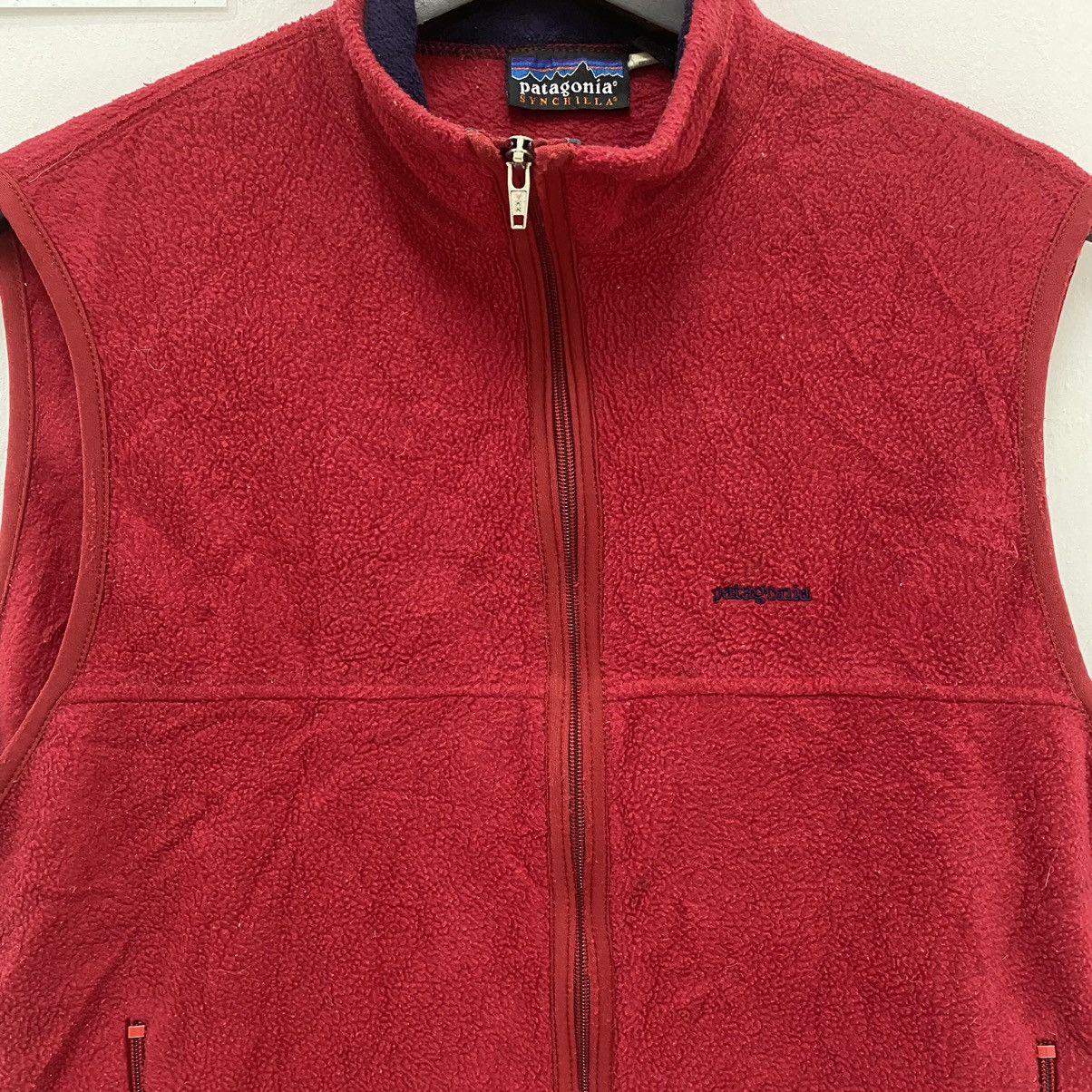 Patagonia Steal🔥🔥 Vintage Patagonia Red Fleece Vest Size US M / EU 48-50 / 2 - 2 Thumbnail
