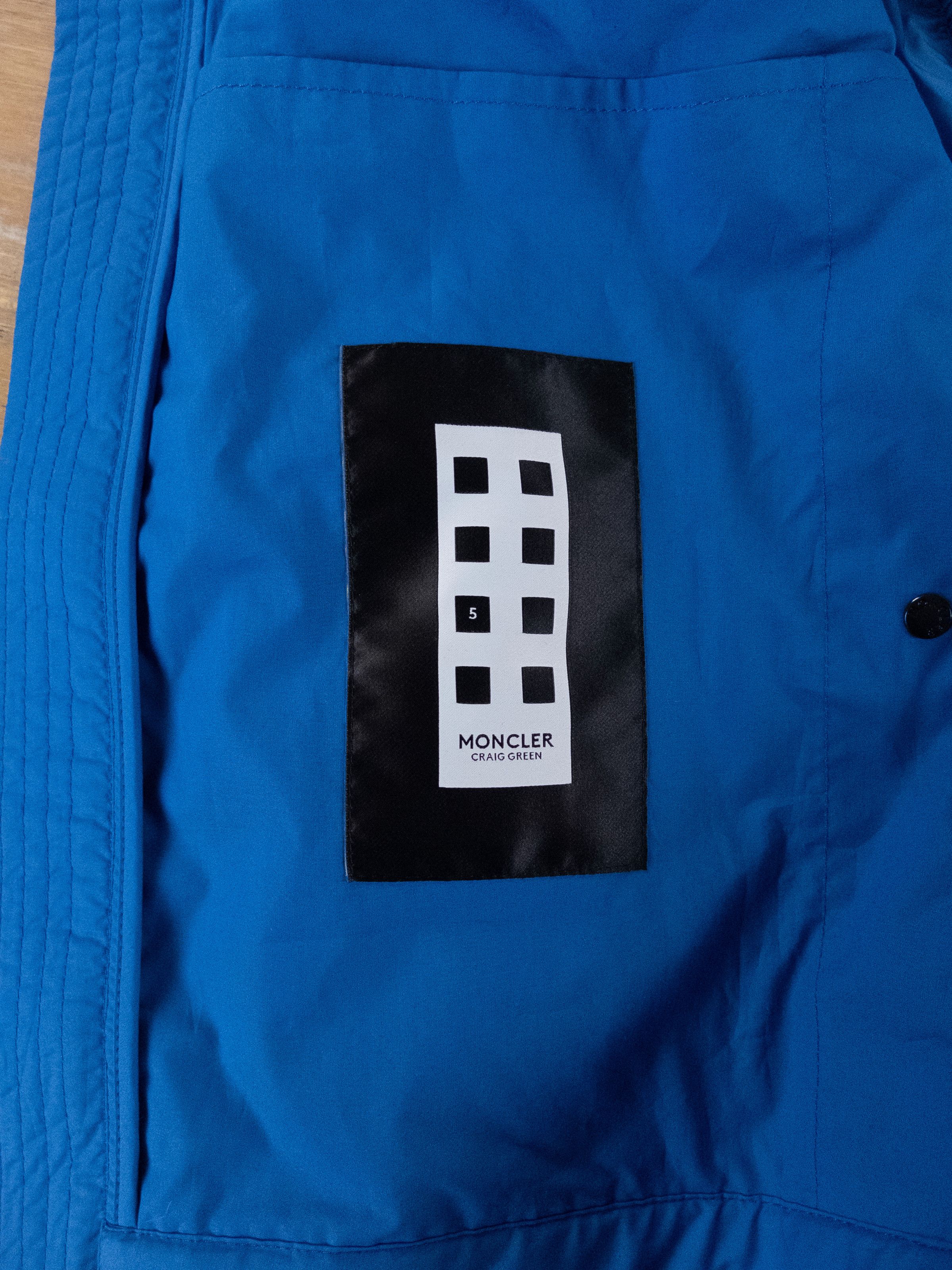 Moncler MONCLER GENIUS 5 Doodle blue quilted down jacket - XL / 4 Size US XL / EU 56 / 4 - 12 Thumbnail