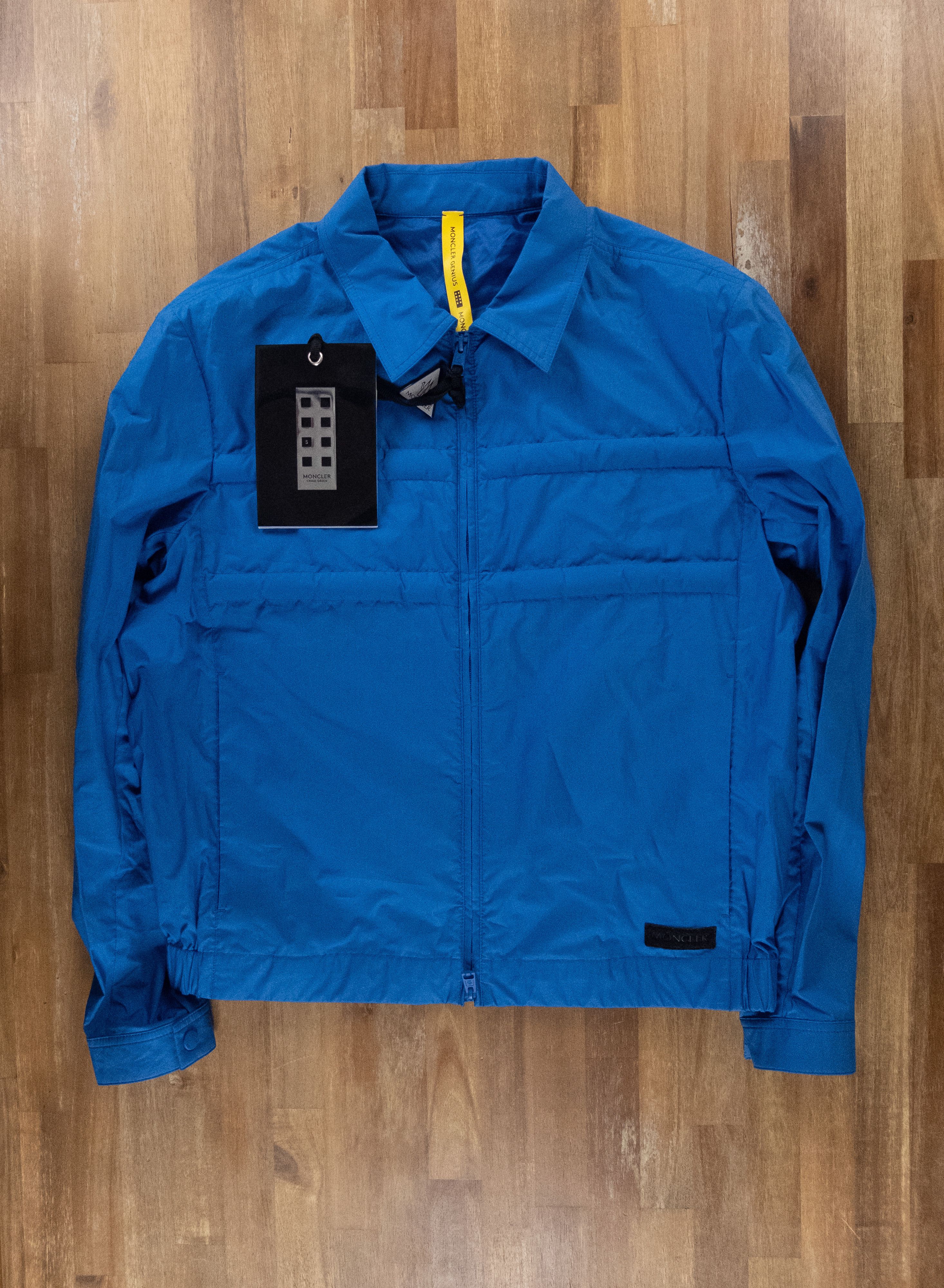 Moncler MONCLER GENIUS 5 Doodle blue quilted down jacket - XL / 4 Size US XL / EU 56 / 4 - 1 Thumbnail