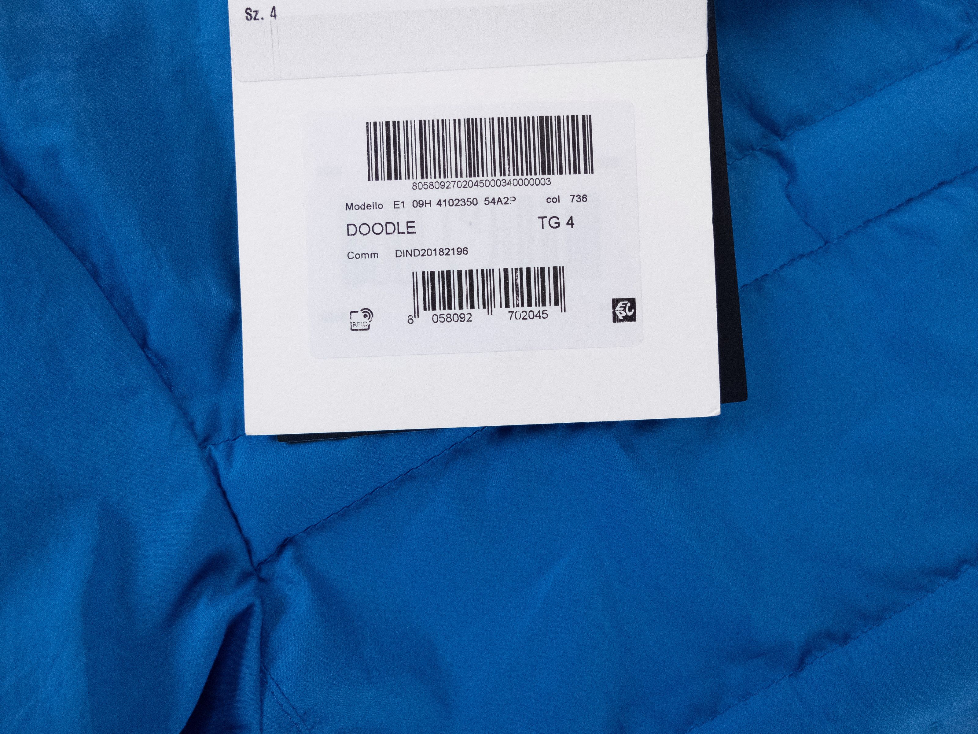 Moncler MONCLER GENIUS 5 Doodle blue quilted down jacket - XL / 4 Size US XL / EU 56 / 4 - 7 Thumbnail