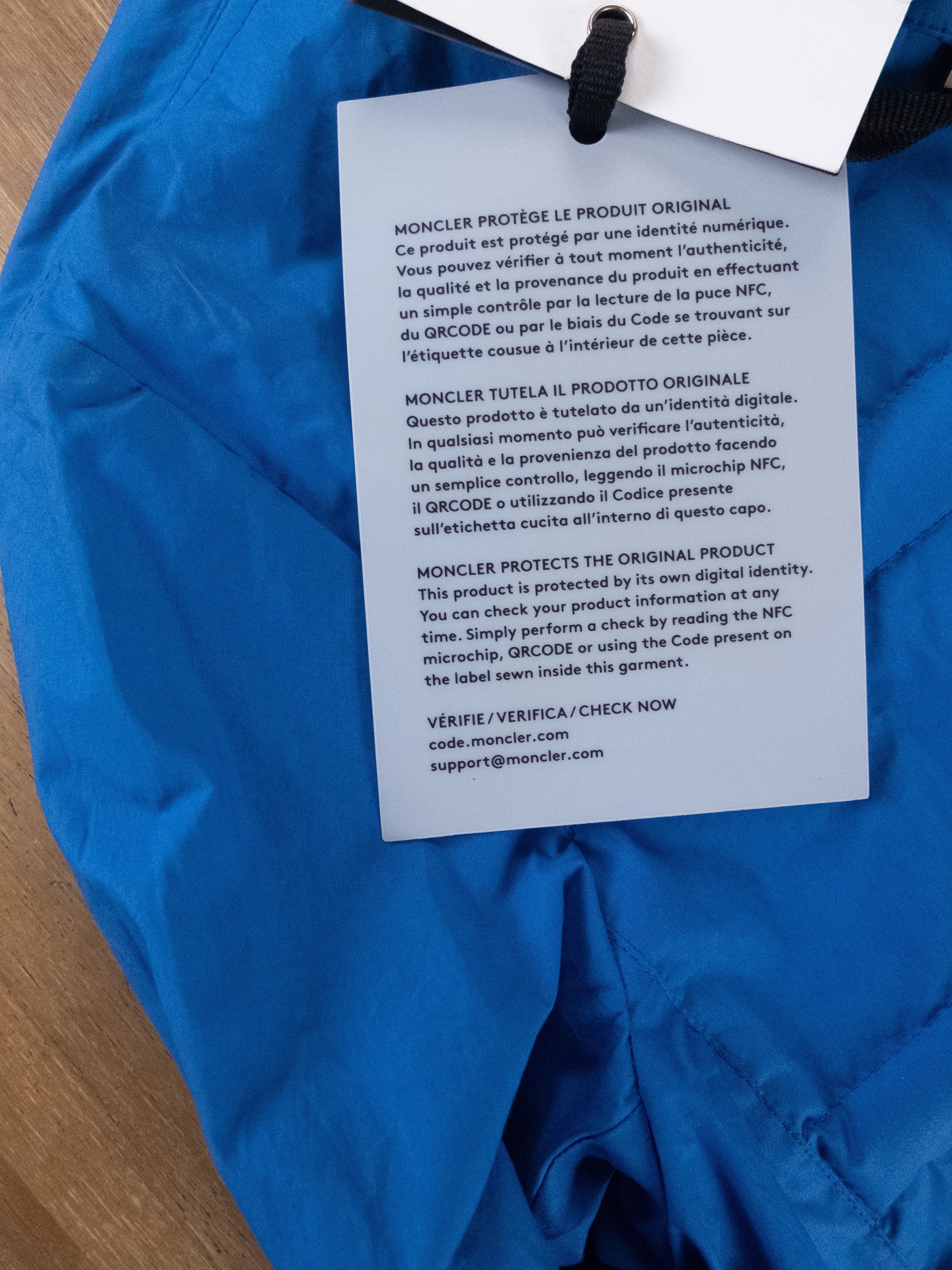 Moncler MONCLER GENIUS 5 Doodle blue quilted down jacket - XL / 4 Size US XL / EU 56 / 4 - 6 Thumbnail