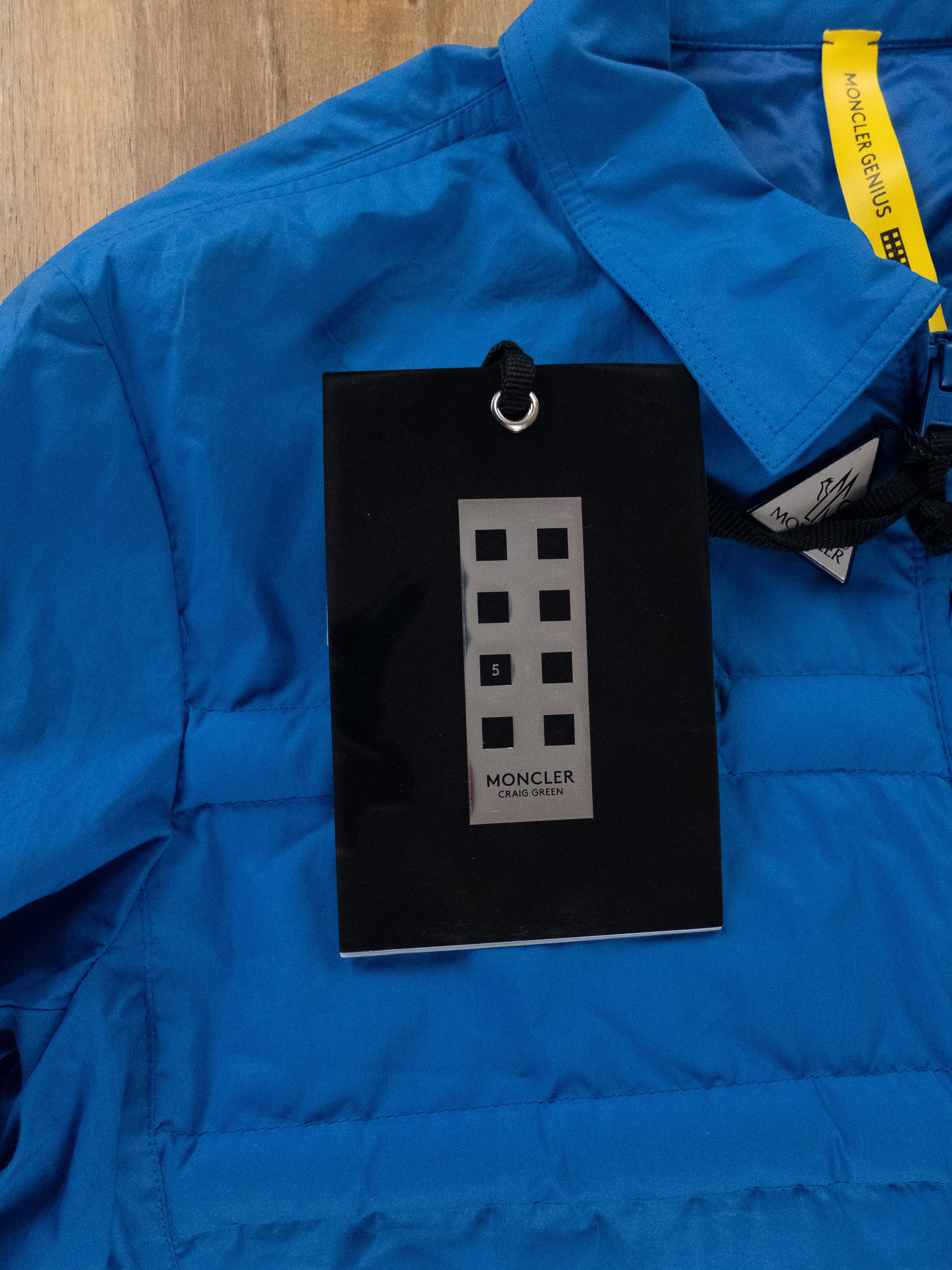 Moncler MONCLER GENIUS 5 Doodle blue quilted down jacket - XL / 4 Size US XL / EU 56 / 4 - 5 Thumbnail