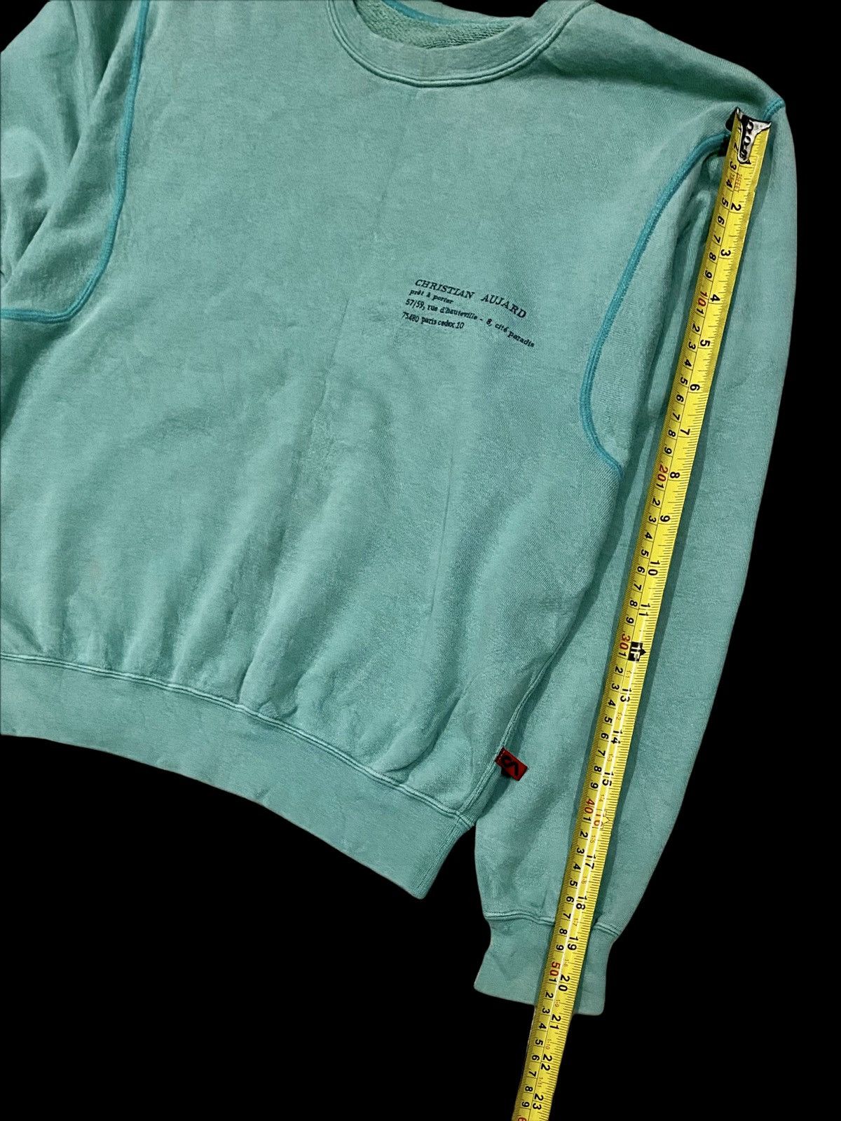 Other × Vintage VTG CHRISTIAN AUJARD PARIS RIVERSIBLE CROPPED SWEATSHIRT Size US S / EU 44-46 / 1 - 18 Thumbnail