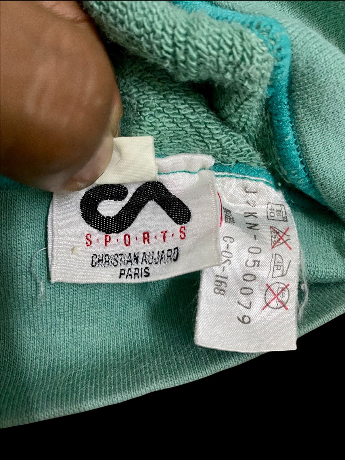 Other × Vintage VTG CHRISTIAN AUJARD PARIS RIVERSIBLE CROPPED SWEATSHIRT Size US S / EU 44-46 / 1 - 15 Thumbnail