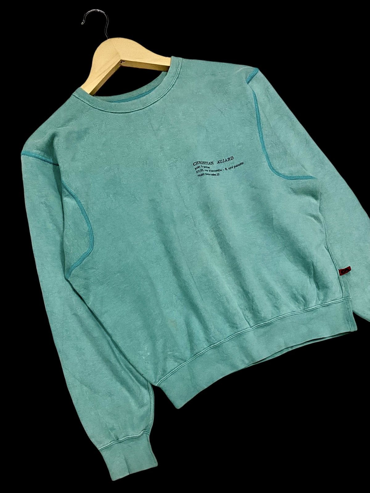 Other × Vintage VTG CHRISTIAN AUJARD PARIS RIVERSIBLE CROPPED SWEATSHIRT Size US S / EU 44-46 / 1 - 8 Thumbnail