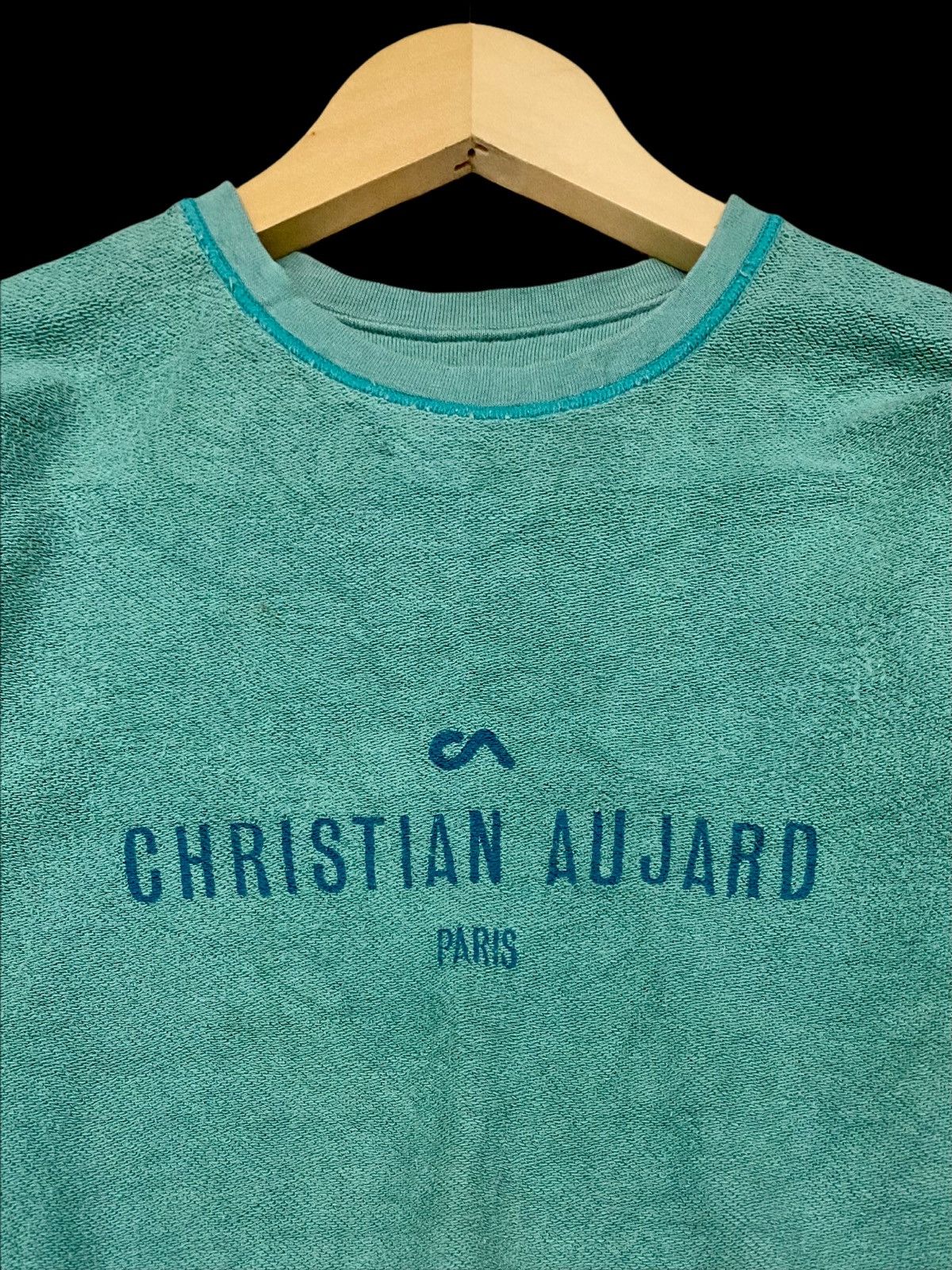Other × Vintage VTG CHRISTIAN AUJARD PARIS RIVERSIBLE CROPPED SWEATSHIRT Size US S / EU 44-46 / 1 - 3 Thumbnail