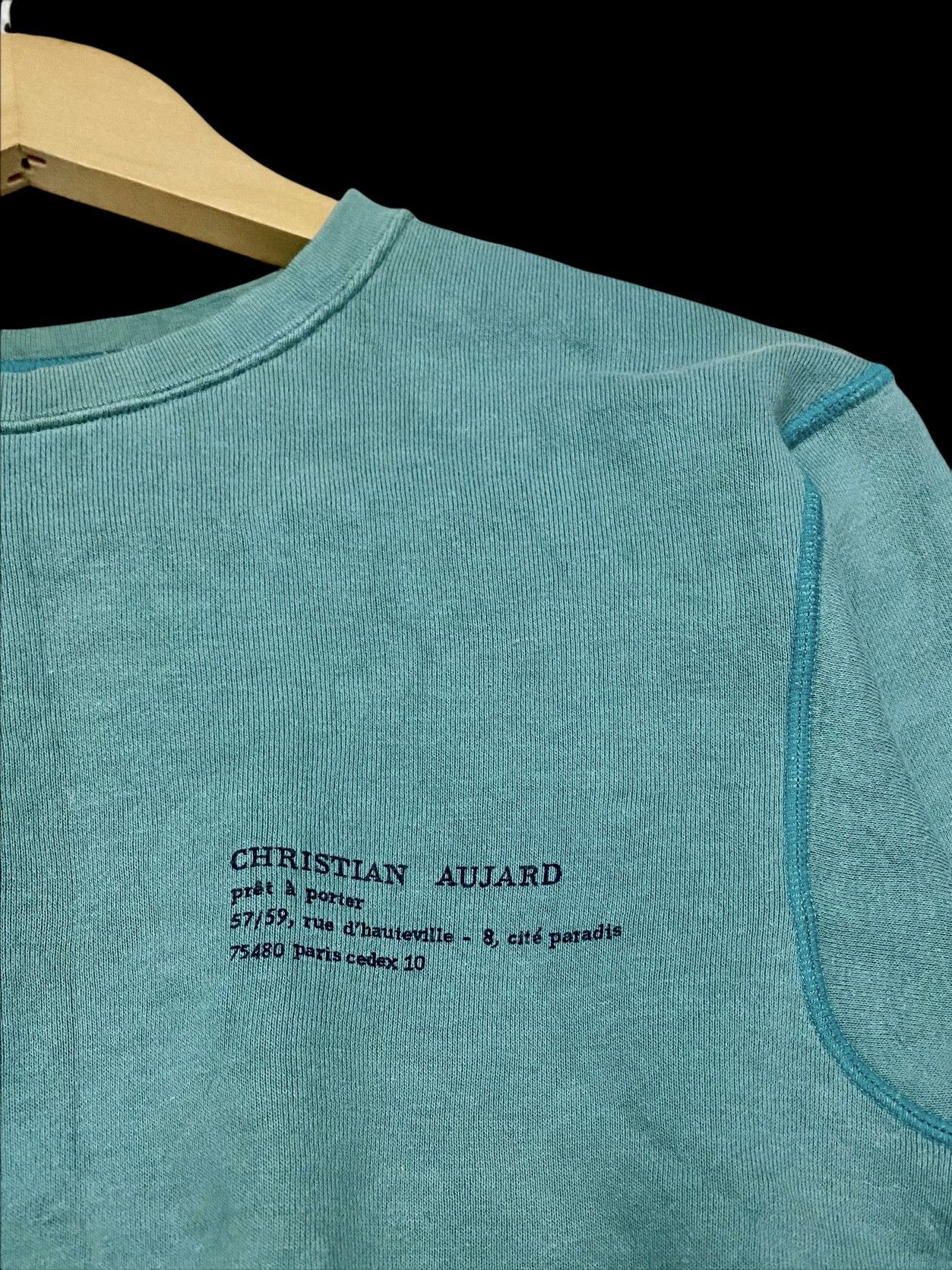 Other × Vintage VTG CHRISTIAN AUJARD PARIS RIVERSIBLE CROPPED SWEATSHIRT Size US S / EU 44-46 / 1 - 6 Thumbnail