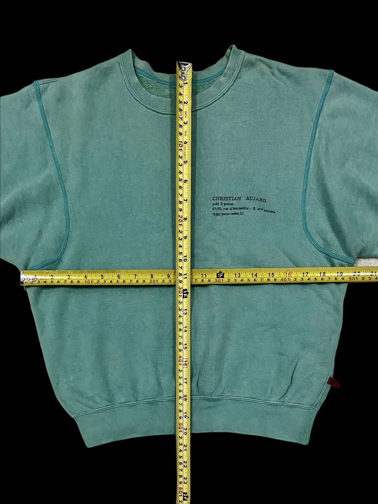 Other × Vintage VTG CHRISTIAN AUJARD PARIS RIVERSIBLE CROPPED SWEATSHIRT Size US S / EU 44-46 / 1 - 17 Thumbnail