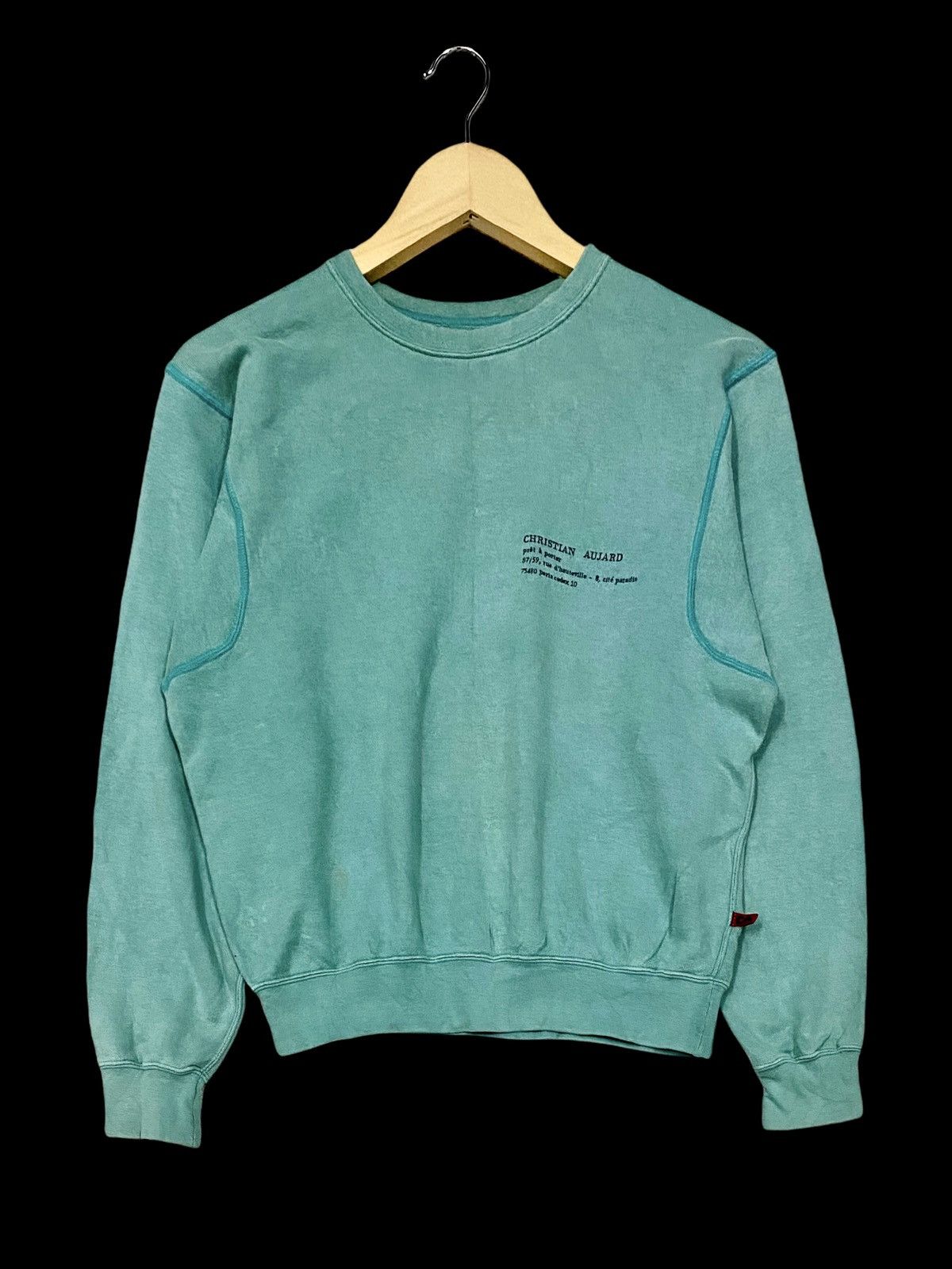 Other × Vintage VTG CHRISTIAN AUJARD PARIS RIVERSIBLE CROPPED SWEATSHIRT Size US S / EU 44-46 / 1 - 4 Thumbnail