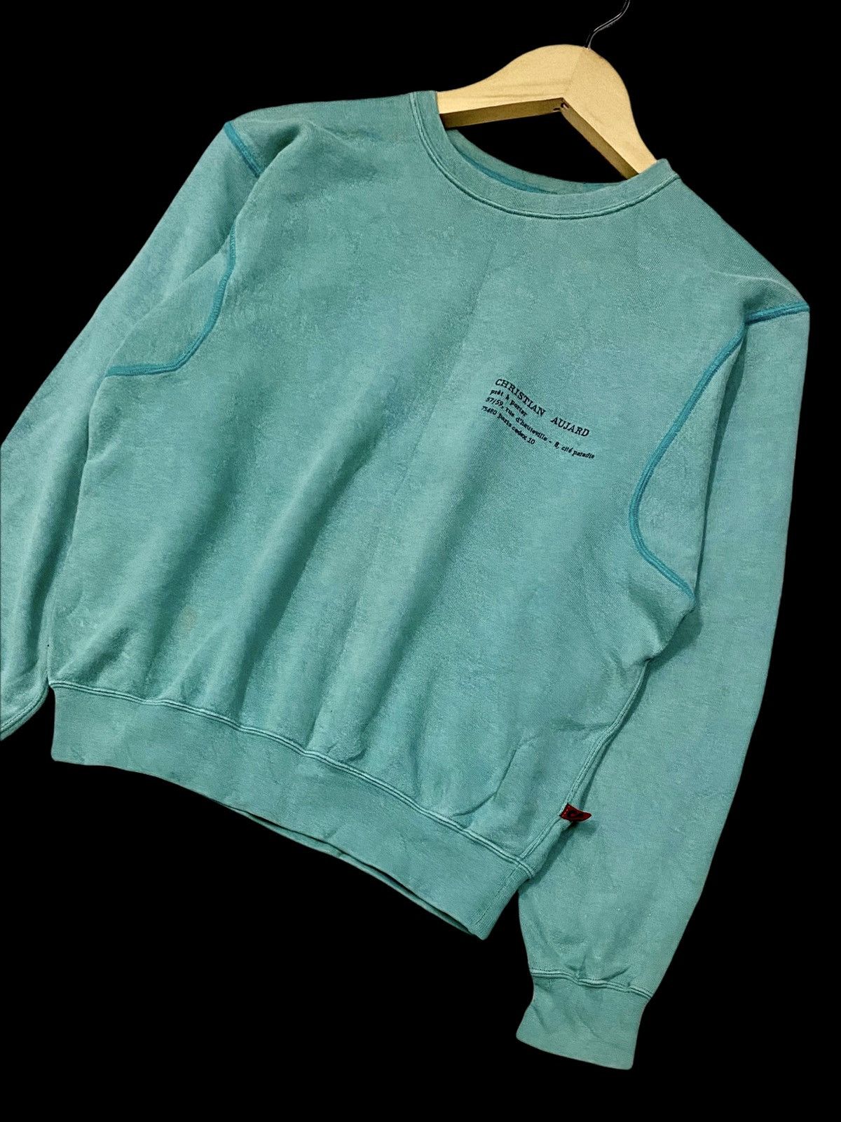 Other × Vintage VTG CHRISTIAN AUJARD PARIS RIVERSIBLE CROPPED SWEATSHIRT Size US S / EU 44-46 / 1 - 9 Thumbnail