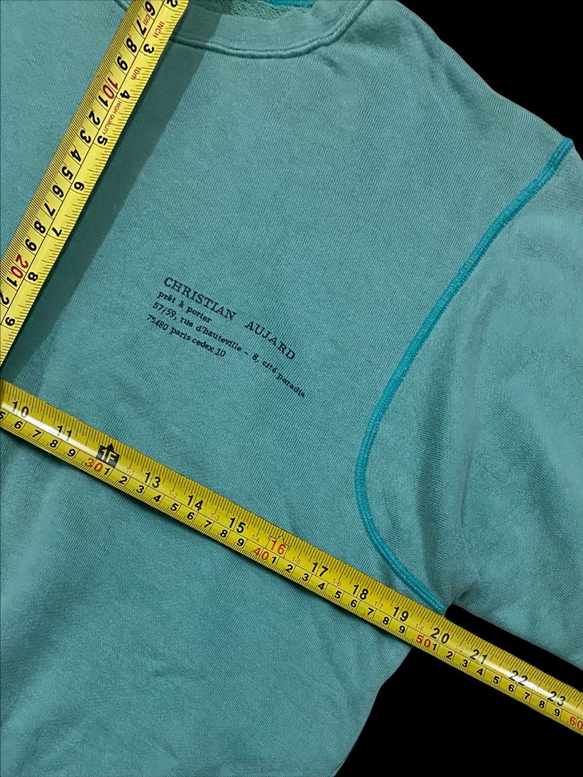 Other × Vintage VTG CHRISTIAN AUJARD PARIS RIVERSIBLE CROPPED SWEATSHIRT Size US S / EU 44-46 / 1 - 19 Thumbnail