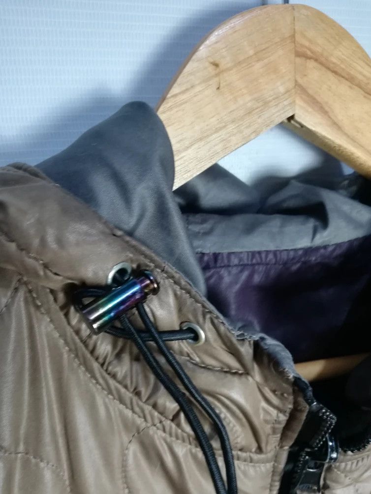 Japanese Brand multicolour quilted hoodie reversible jacket Size US XL / EU 56 / 4 - 3 Thumbnail