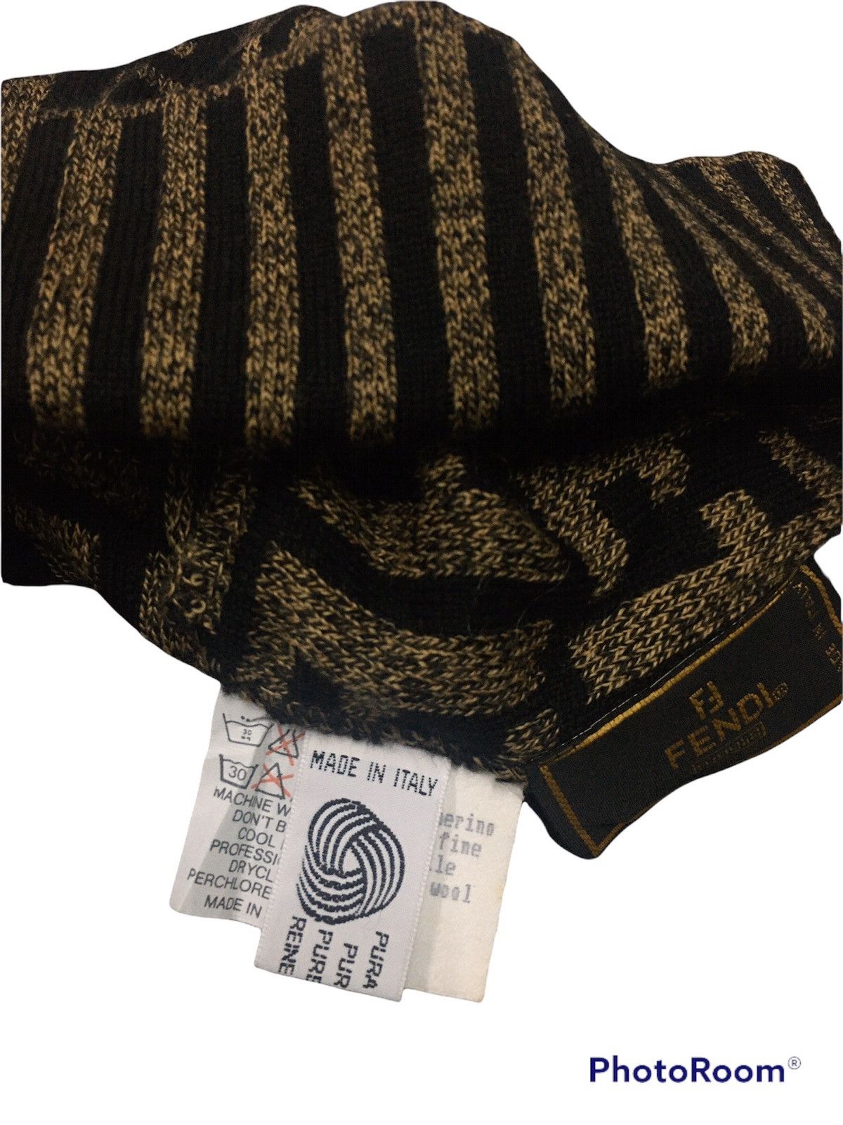 Fendi 🔥SICK🔥RARE‼️Vintage Fendi Monogram Wool Beanie Size ONE SIZE - 9 Thumbnail