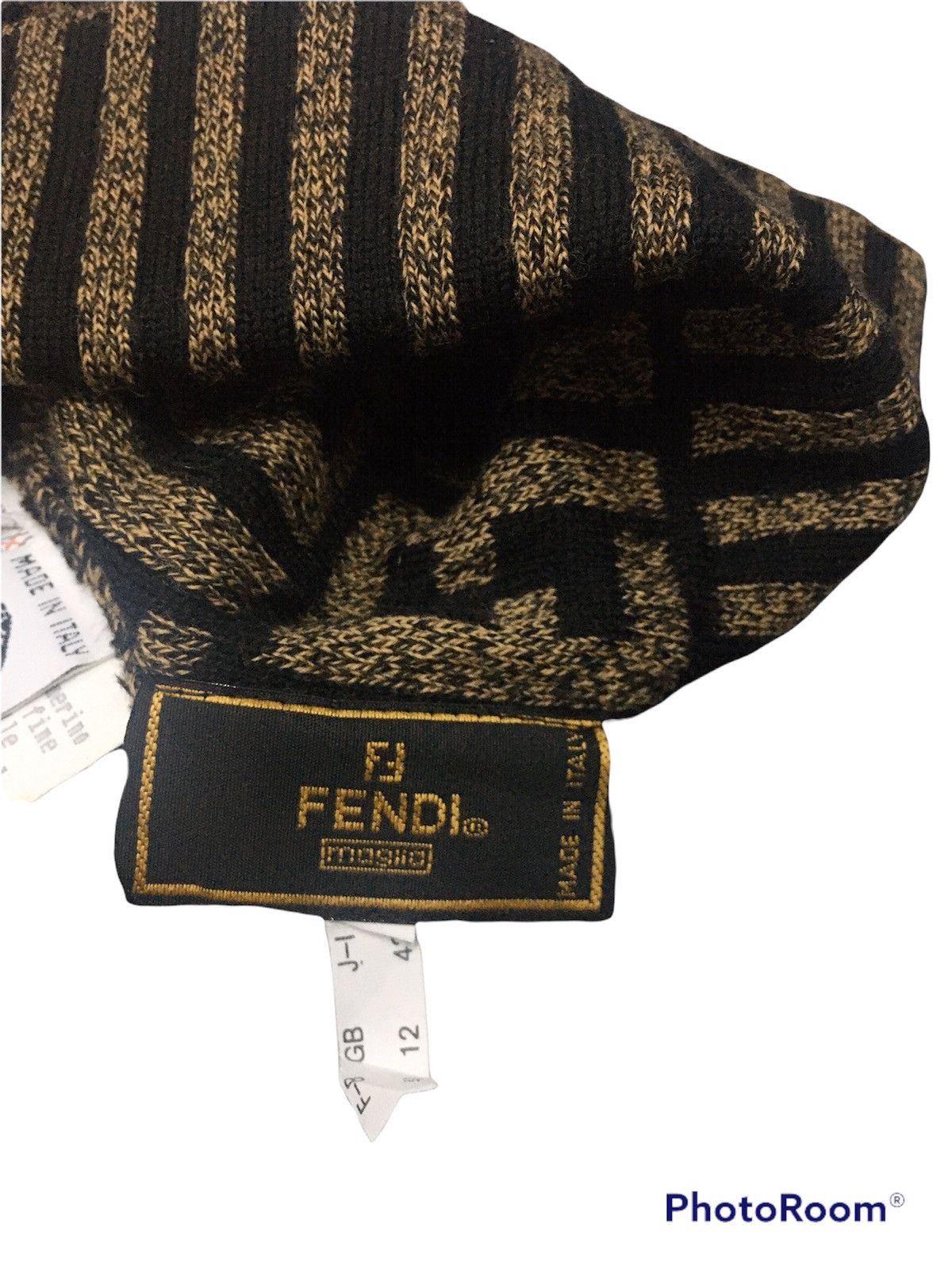 Fendi 🔥SICK🔥RARE‼️Vintage Fendi Monogram Wool Beanie Size ONE SIZE - 8 Thumbnail