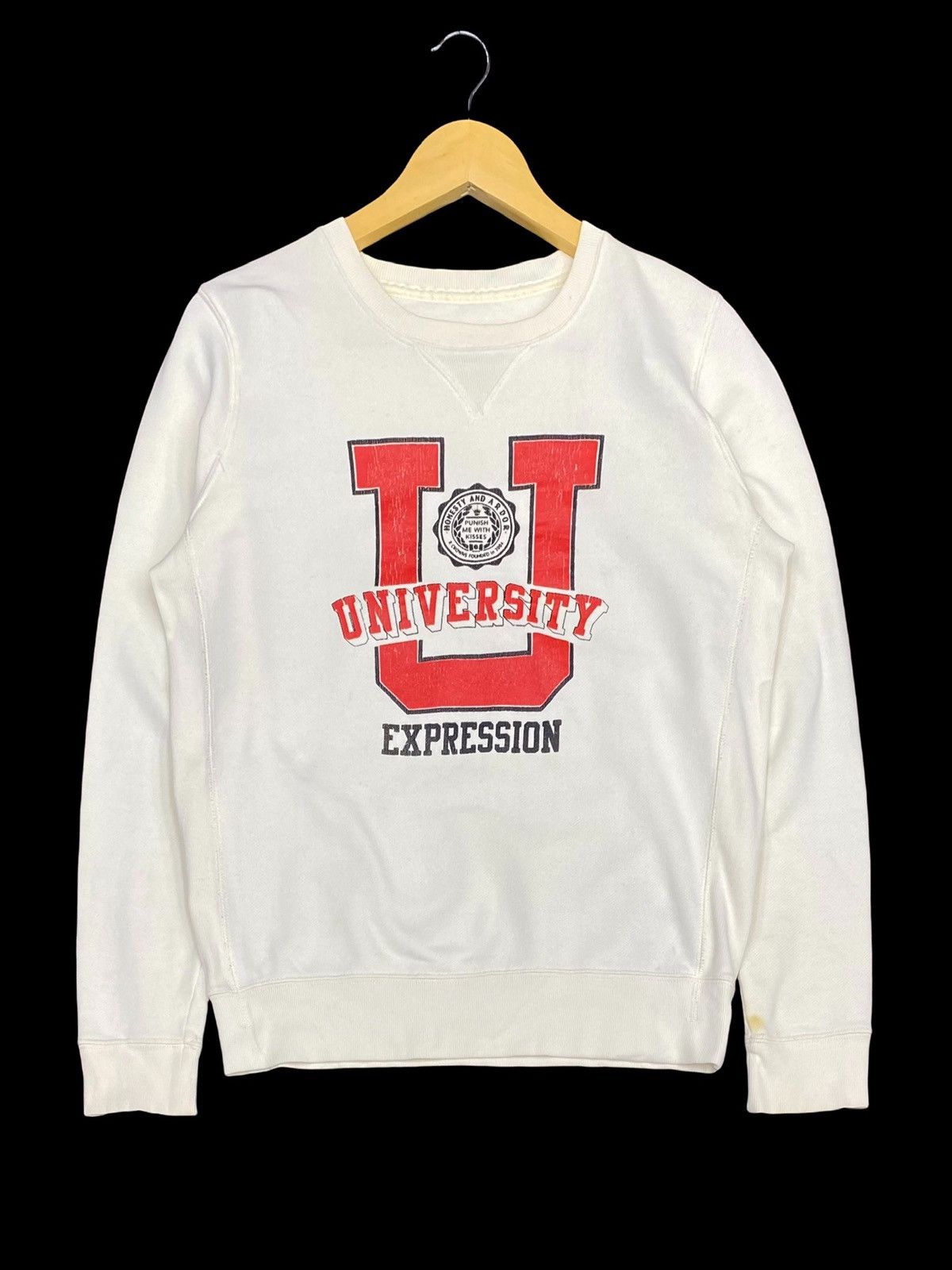 Other UNIVERSITY EMPRESSION HONESTY AND ARDOR SPELLOUT SWEATSHIRT Size US S / EU 44-46 / 1 - 1 Thumbnail