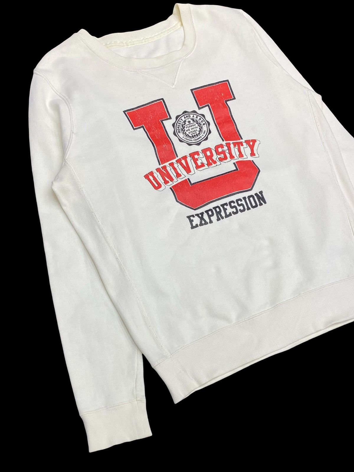 Other UNIVERSITY EMPRESSION HONESTY AND ARDOR SPELLOUT SWEATSHIRT Size US S / EU 44-46 / 1 - 5 Thumbnail