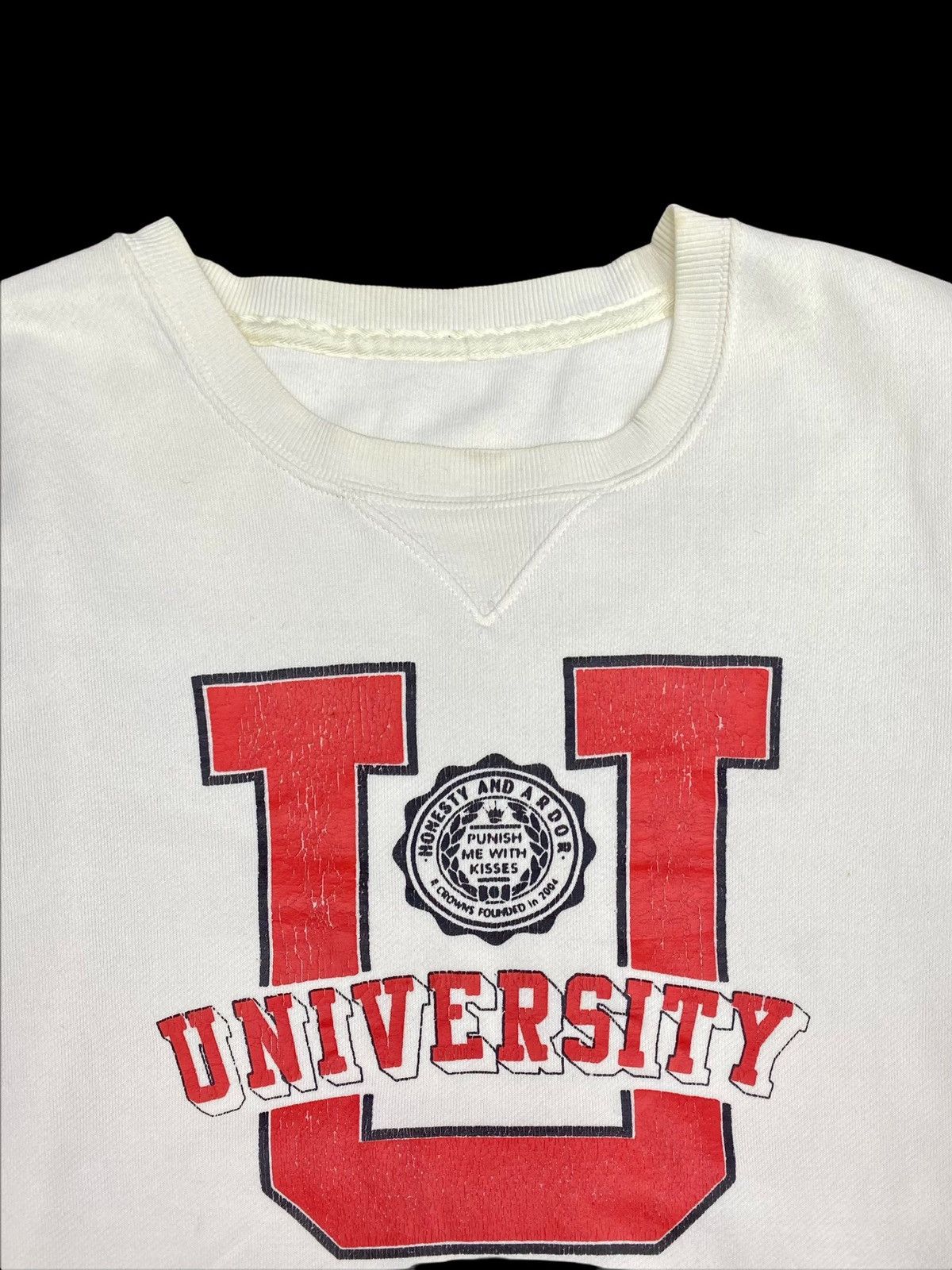 Other UNIVERSITY EMPRESSION HONESTY AND ARDOR SPELLOUT SWEATSHIRT Size US S / EU 44-46 / 1 - 3 Thumbnail