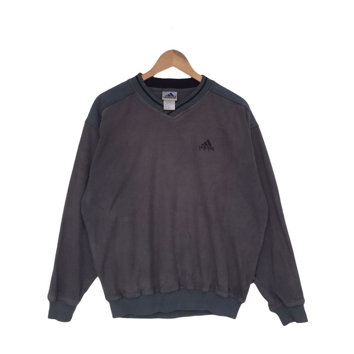 Adidas × Vintage Vintage 90S Adidas equipment sweatshirt jumper Size US L / EU 52-54 / 3 - 1 Thumbnail